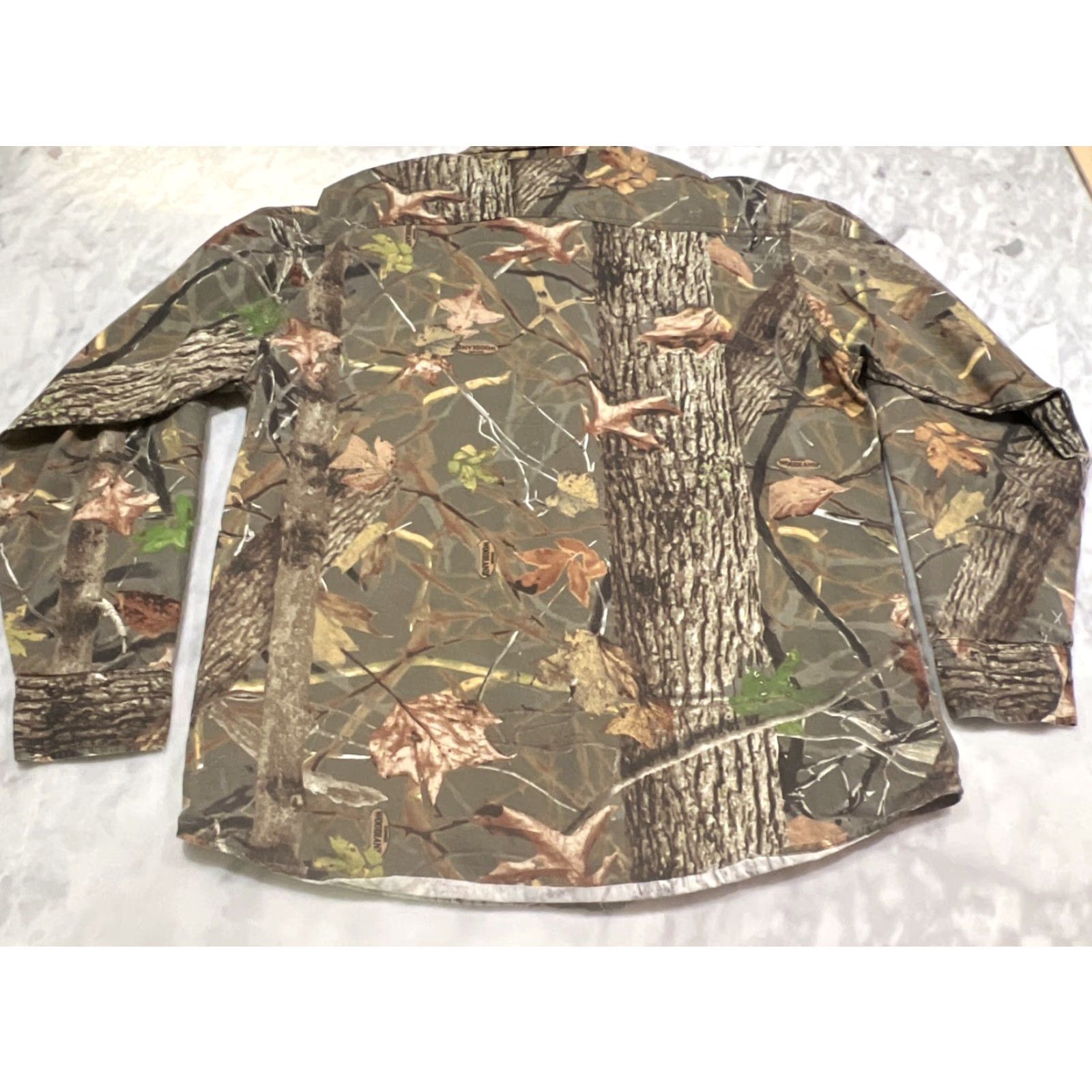 AMO Kings Camo Button Up Shirt Men's Large Long Sleeve Multicolor Camouflage Hunting Travel Size US L / EU 52-54 / 3 - 5 Thumbnail