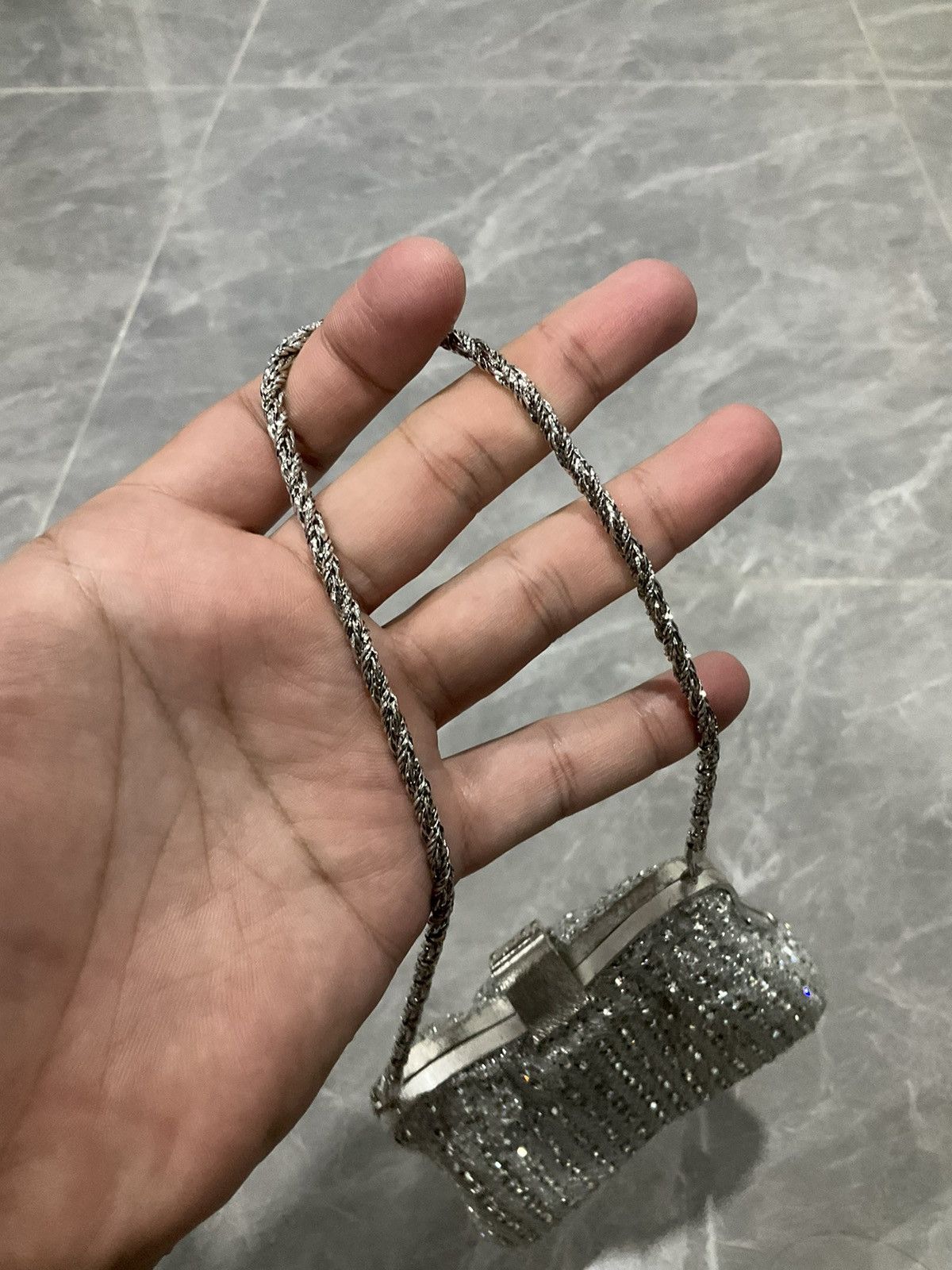 Balmain Pierre Balmain Big Logo Paris Vintage Crystal Mini Handbag Size ONE SIZE - 8 Thumbnail