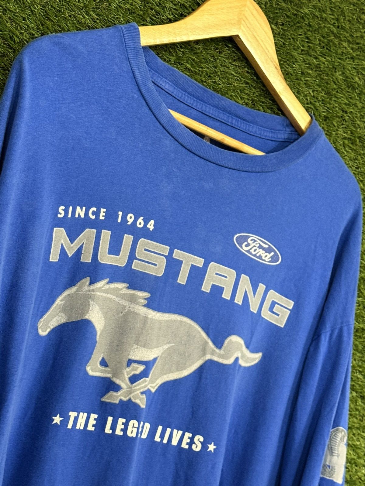 Ford Ford Mustang Blue Logo Muscle Car Long Sleeve XL Size US XL / EU 56 / 4 - 3 Thumbnail