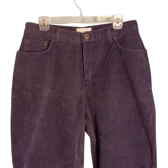 Arizona Jean Co. Arizona 15L Jeans Womens Purple Denim High Waisted 100% Cott Size 33" - 5 Thumbnail