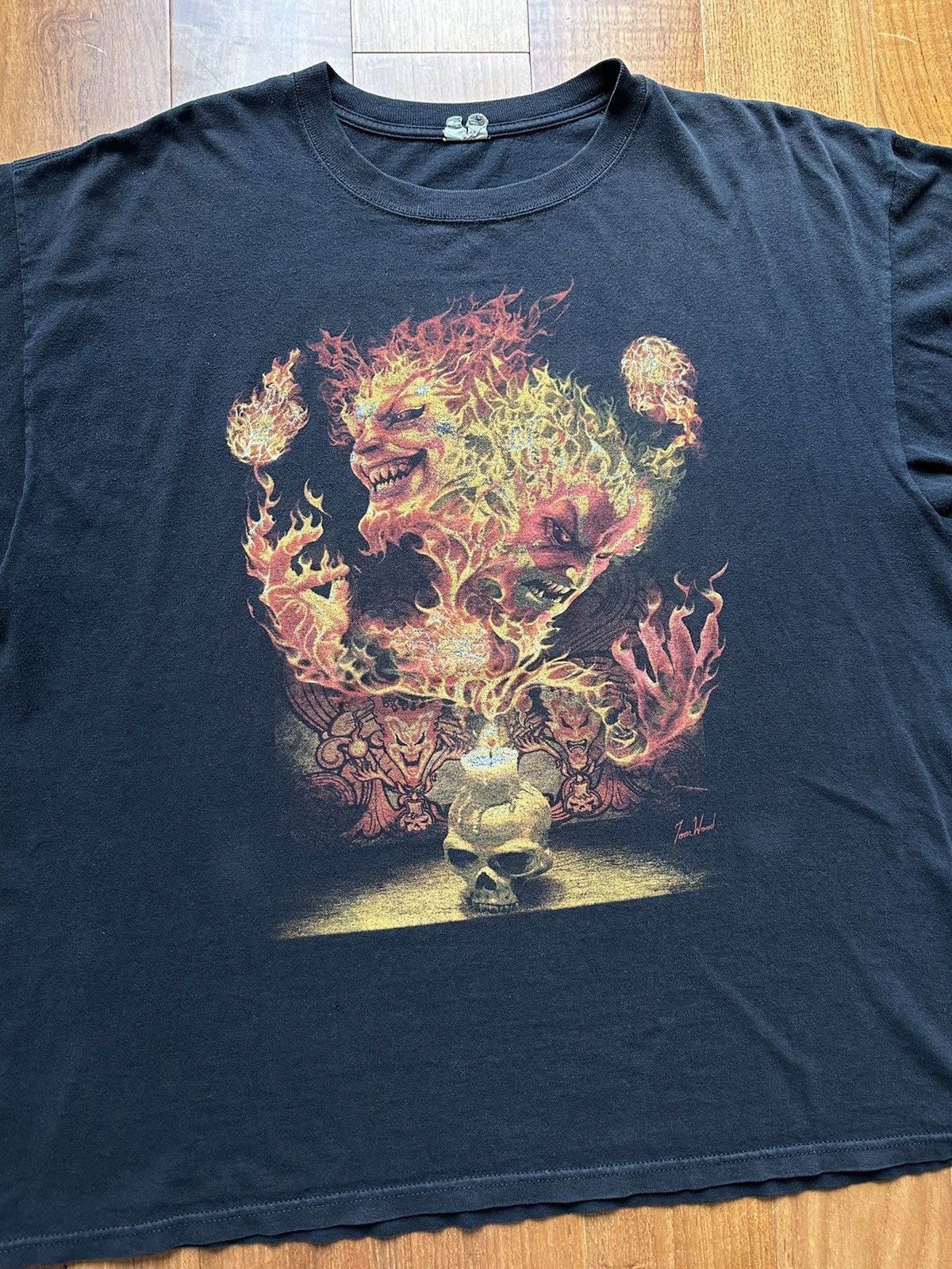 Band Tees Crazy Y2K Insane Clown Posse Flaming Heads Band T-Shirt Size US XL / EU 56 / 4 - 3 Thumbnail