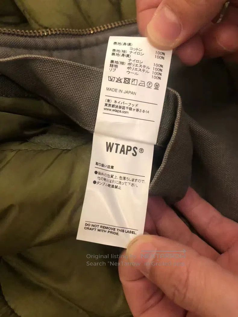 Wtaps Wtaps Military green cotton coat Size US L / EU 52-54 / 3 - 5 Thumbnail