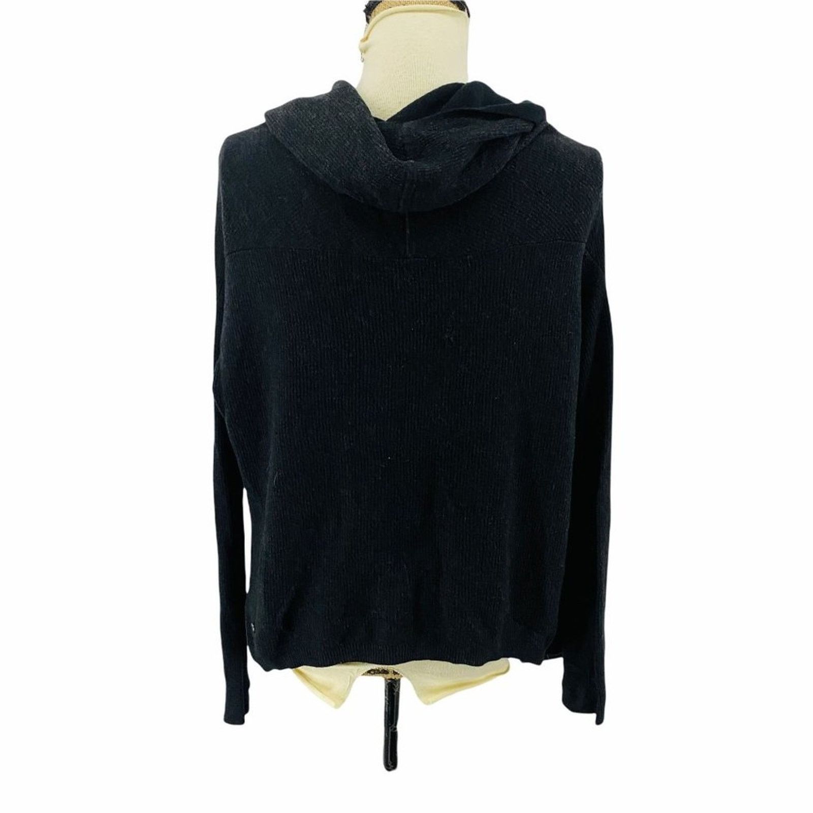 Lululemon Lululemon Black Sweater Cabin Yogi Wrap Heathered Womens 4 Size S / US 4 / IT 40 - 6 Thumbnail