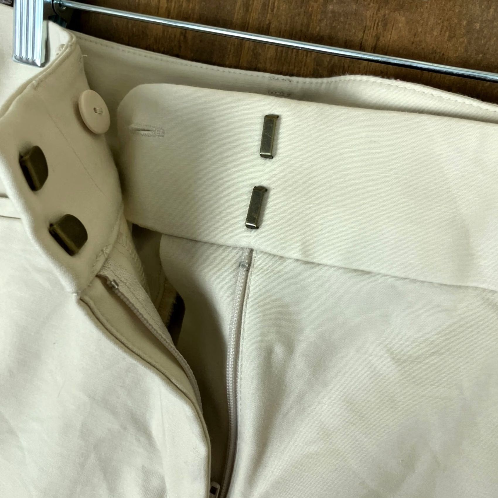 Loft LOFT Womens Pants Tan Mid Rise The Curvy Riviera Ankle Stretch 6 Size 24" / US 00 / IT 34 - 4 Thumbnail