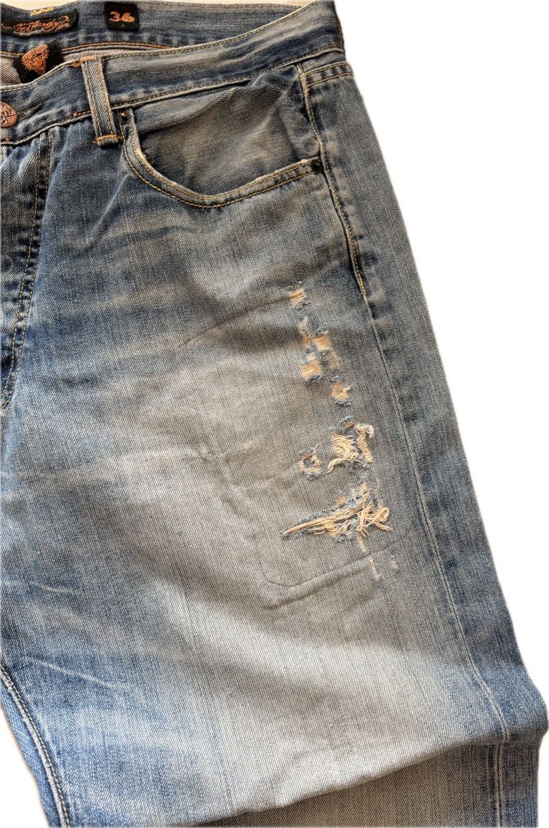 Ed Hardy Vintage Ed Hardy Spelled Out Jeans Size US 36 / EU 52 - 4 Thumbnail