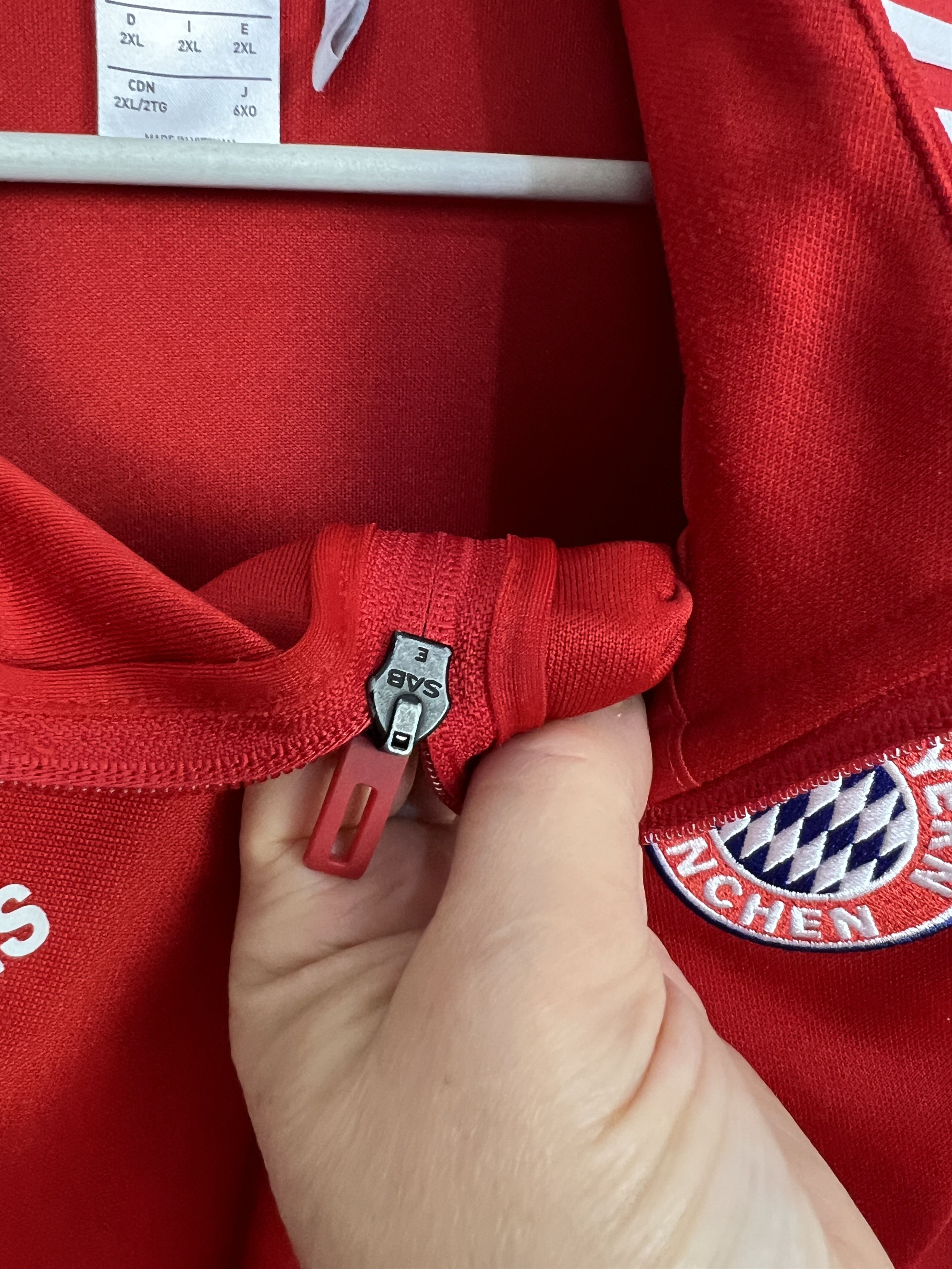 Adidas Originals Bayern Munich Football Jacket Soccer Track Top Size US XXL / EU 58 / 5 - 4 Thumbnail