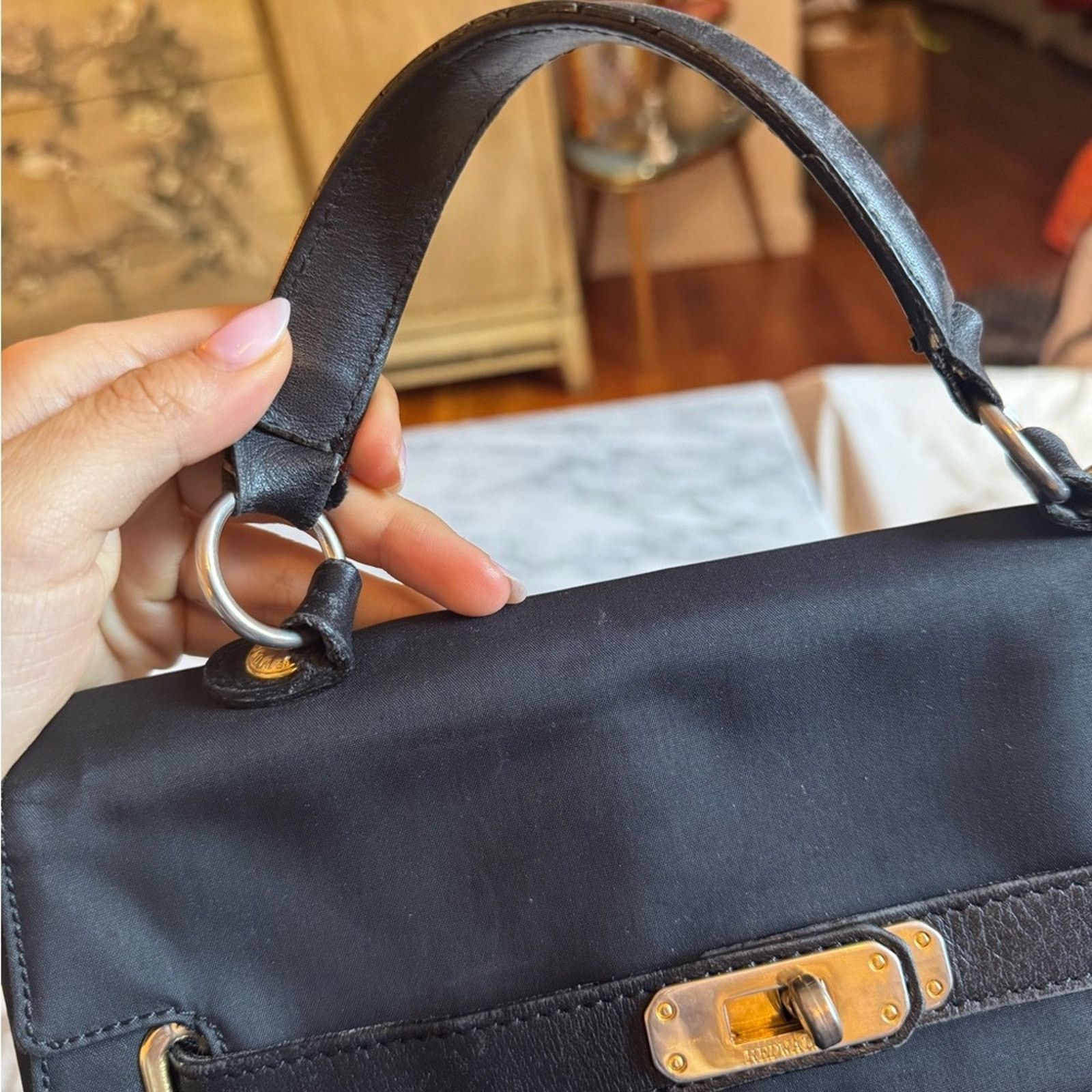 Moschino Moschino Black Nylon “Kelly” Bag Size ONE SIZE - 4 Thumbnail