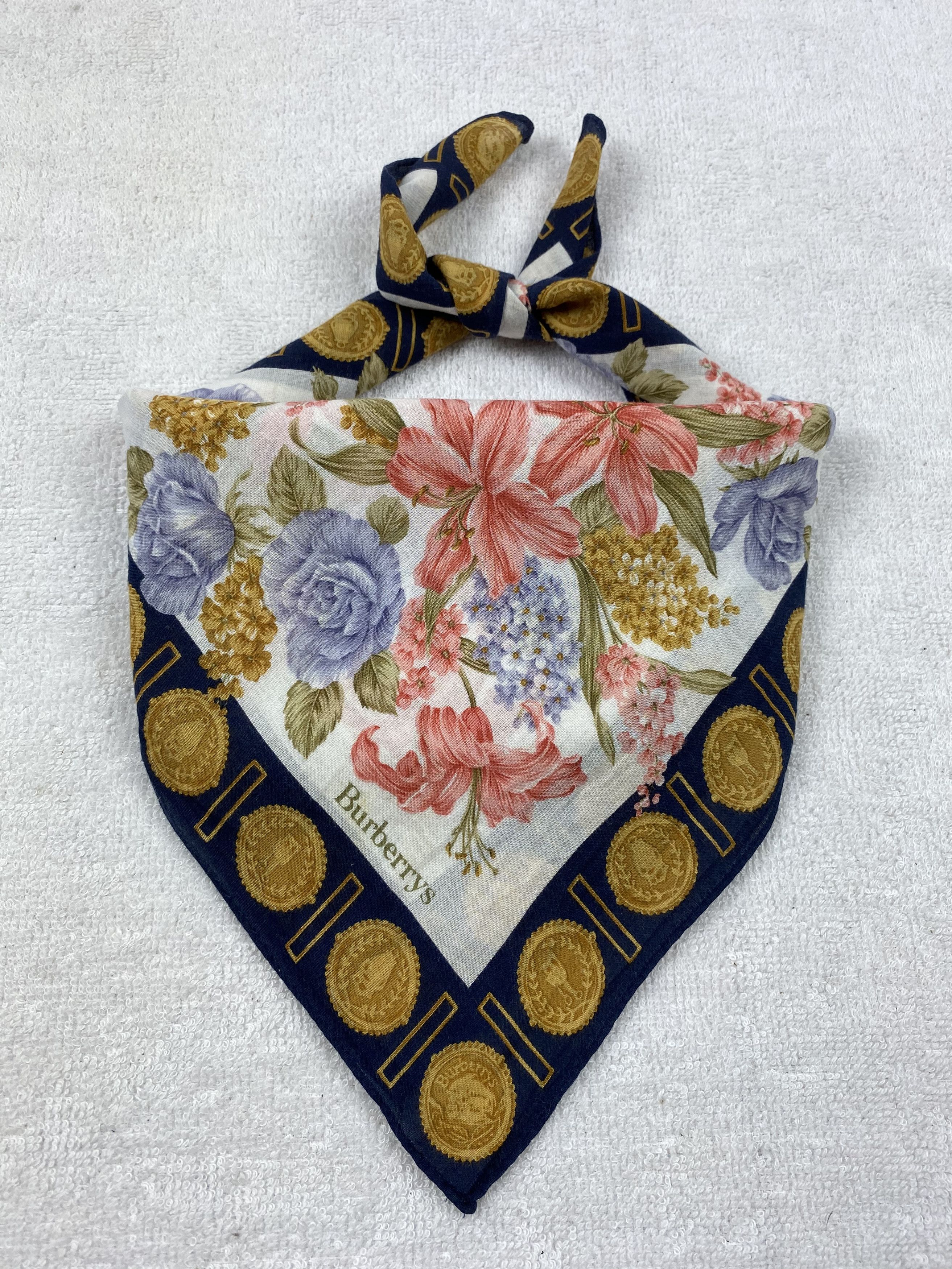 Burberry Vintage Burberrys Handkerchief / Bandana / Neckerchief Size ONE SIZE - 2 Thumbnail