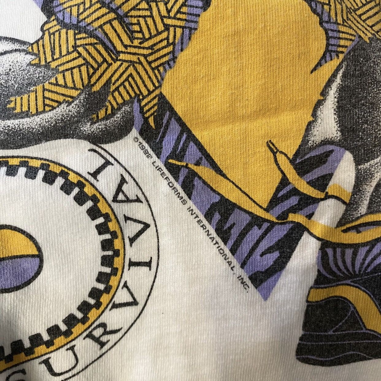 Vintage Vintage 90s Club Shred Shark Graphic T-Shirt - White - L Size US L / EU 52-54 / 3 - 6 Thumbnail