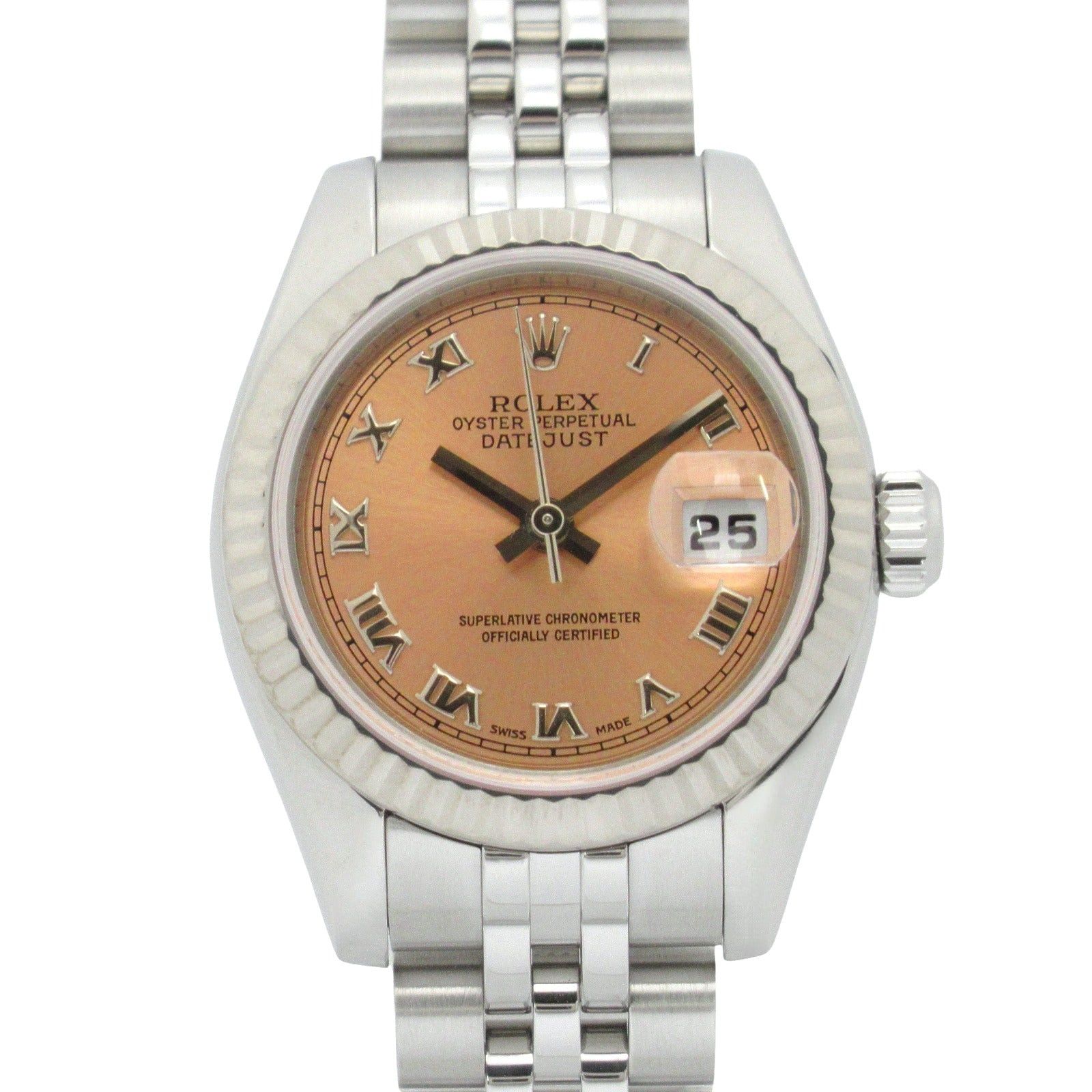 Rolex Rolex Datejust D Women Watch Automatic Winding K18Wg (White Gold) Stainless Steel Pink Ro Size ONE SIZE - 1 Thumbnail