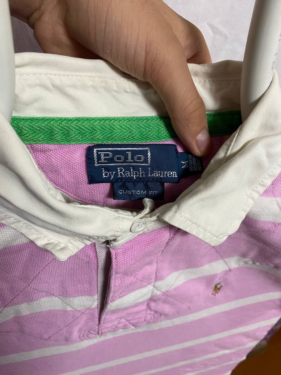 Polo Ralph Lauren 👕 Ralph Lauren Striped Polo Shirt – Vintage Rugby Style Size US M / EU 48-50 / 2 - 4 Thumbnail