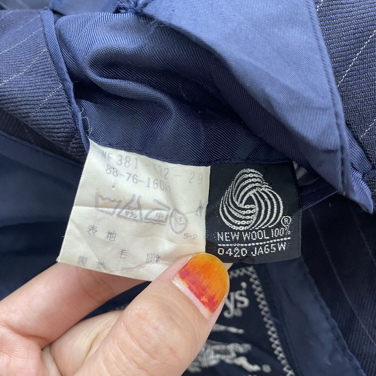 Burberry Vintage BURBERRYS London Hickory Stripes Navy Blazer Coat Size US M / EU 48-50 / 2 - 4 Thumbnail