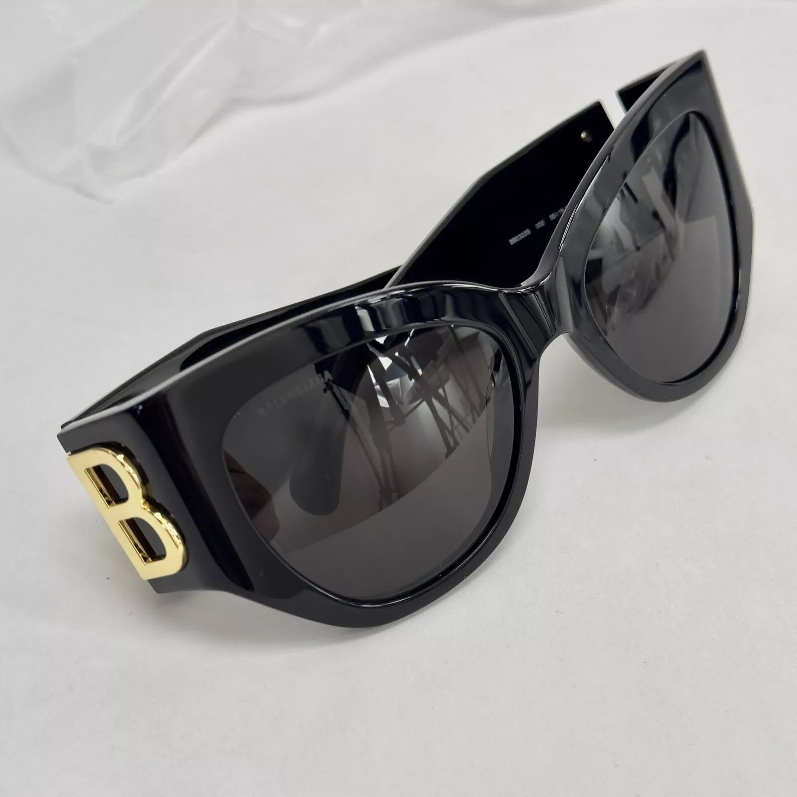 Balenciaga BALENCIAGA BOSSY Cat 0322 Black Fashion BB0322S 002 Size ONE SIZE - 6 Thumbnail