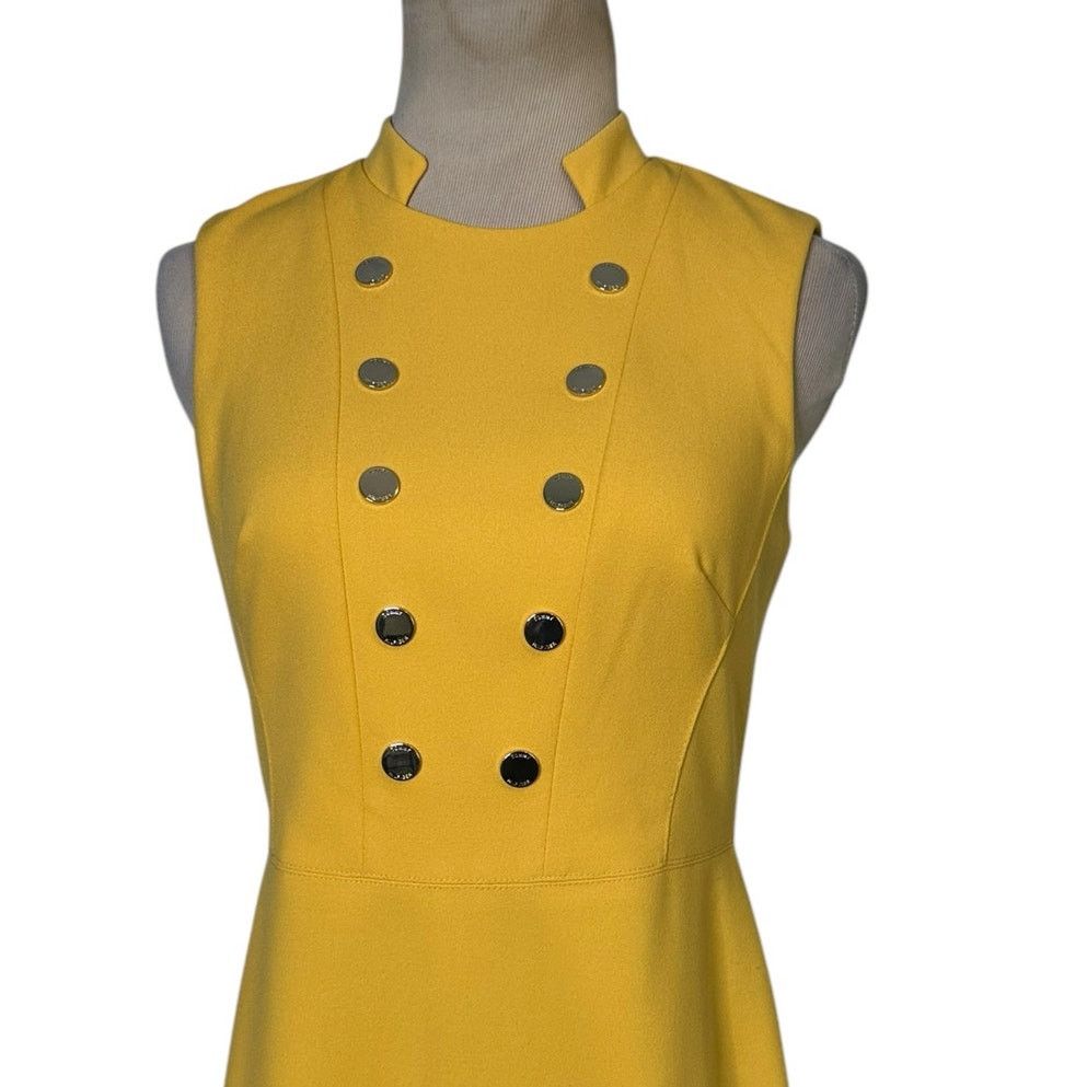 Tommy Hilfiger Tommy Hilfiger yellow crepe summer dress size 2 Size XS / US 0-2 / IT 36-38 - 9 Thumbnail