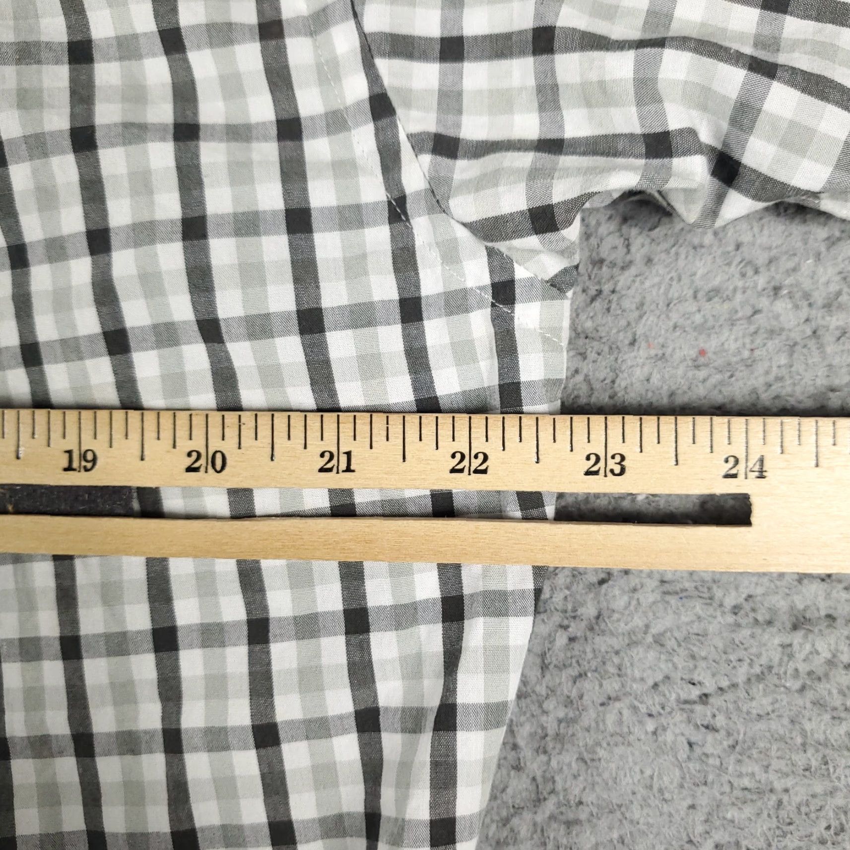 Nautica Nautica Shirt Size Large Gray Plaid Casual Button Up Short Sleeve Mens Size US L / EU 52-54 / 3 - 6 Thumbnail