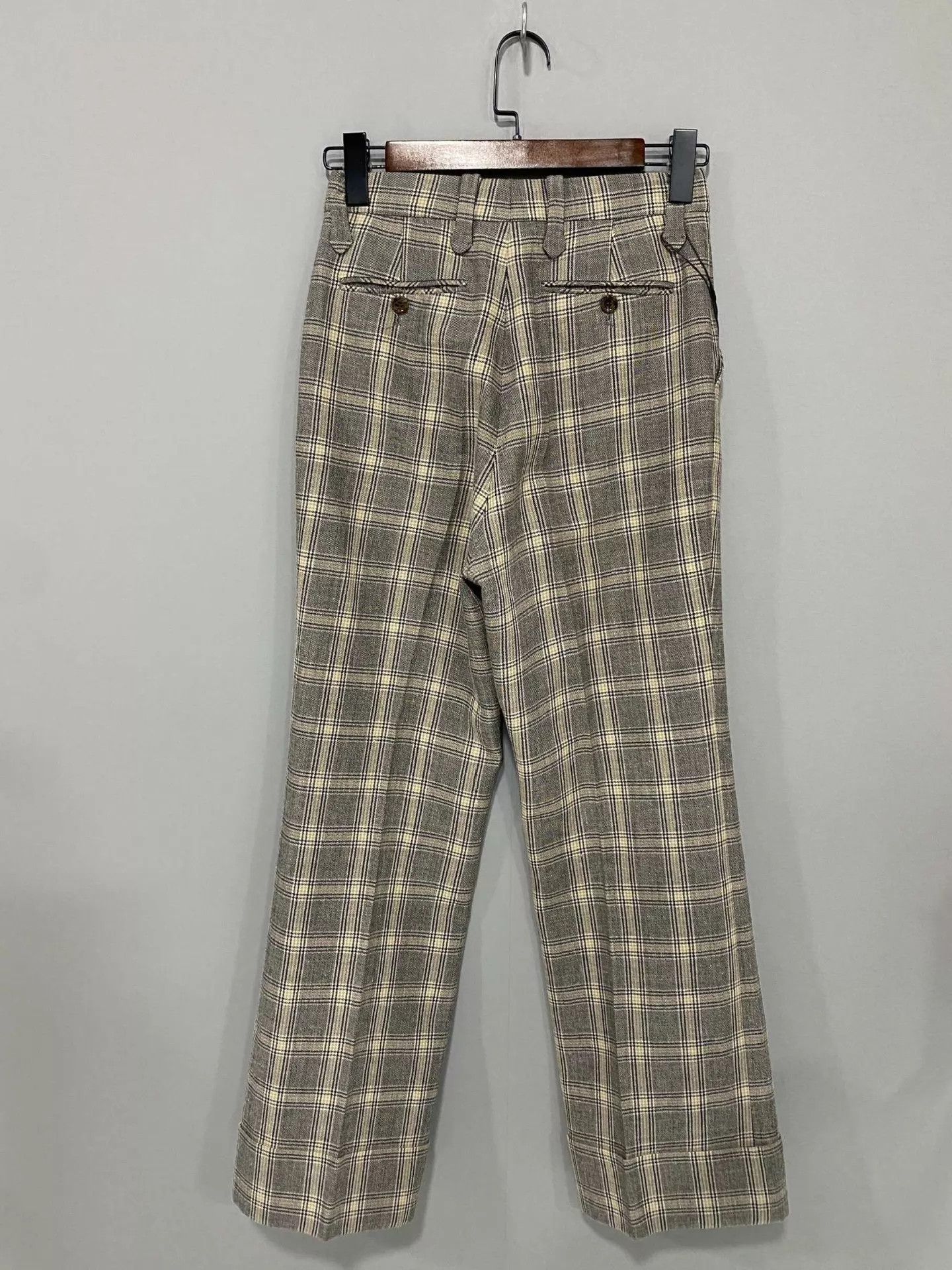 Gucci GUCCI SS22 Check Elastic Waist Straight Pants Size 26" / US 2 / IT 38 - 1 Thumbnail