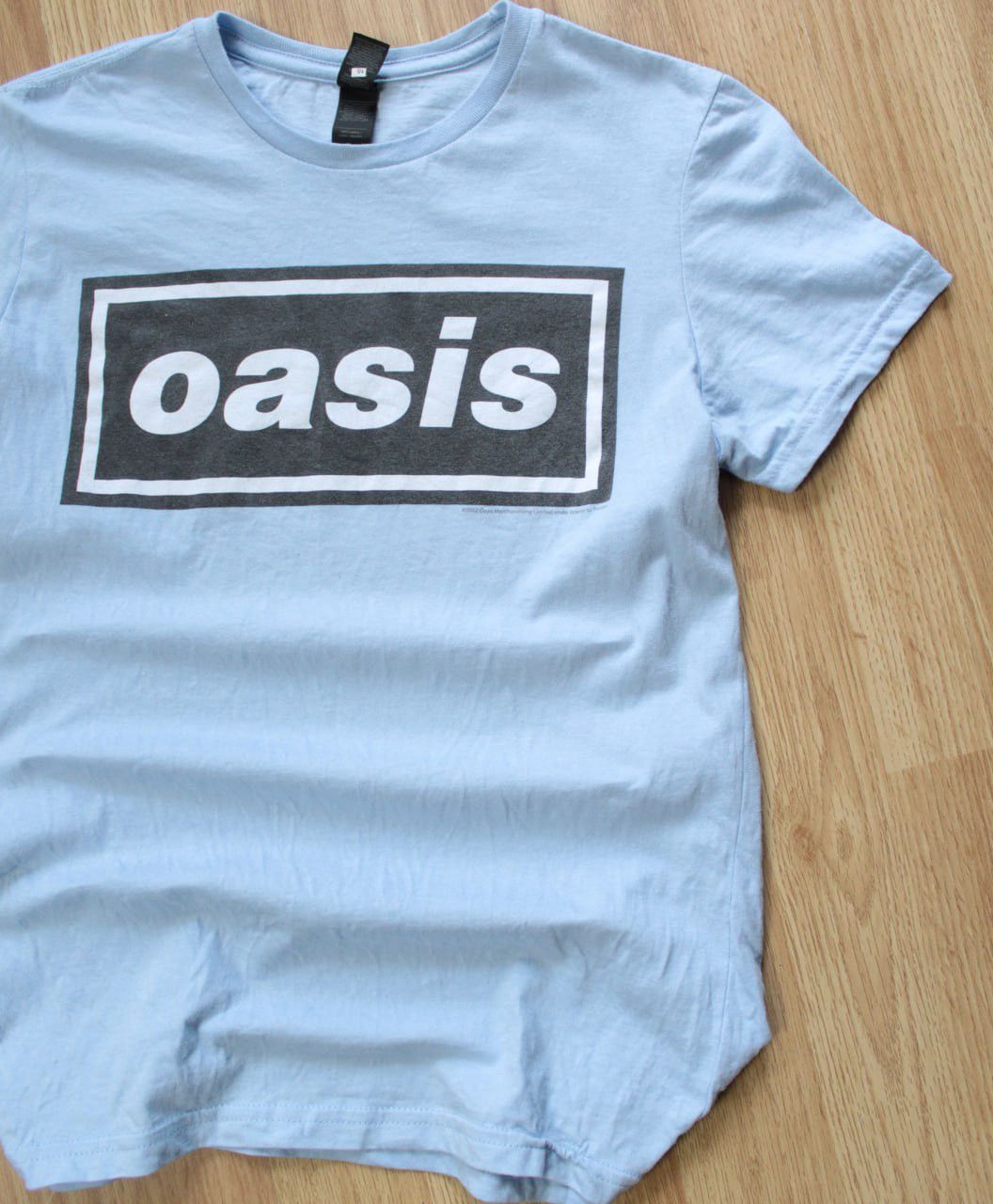 Band Tees 🔥 Oasis Box Logo Rock Band 2022 Blue T-Shirt Y2K Size M / US 6-8 / IT 42-44 - 2 Thumbnail