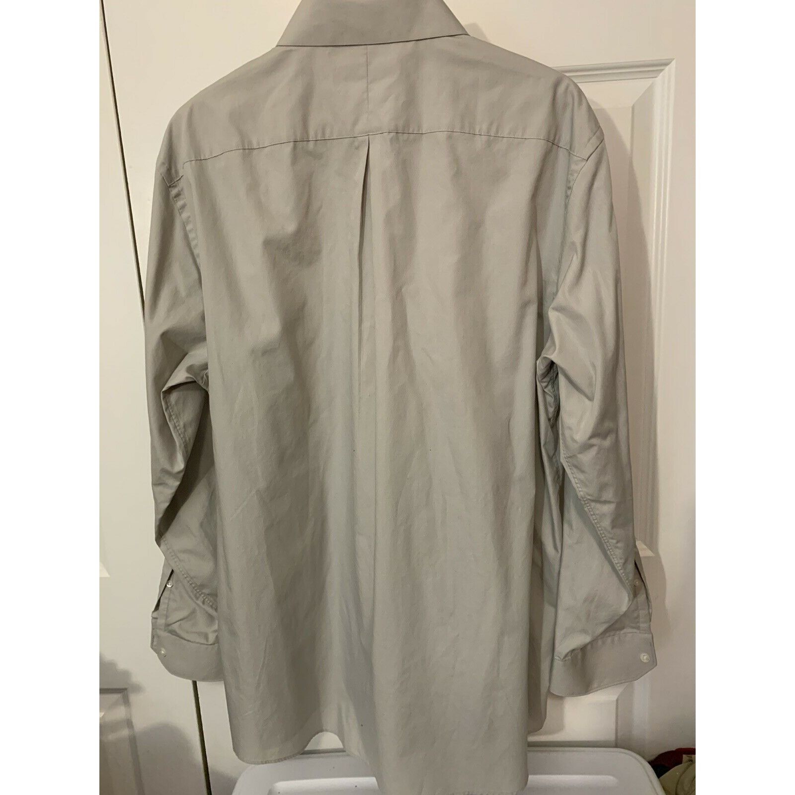 Murano Murano Fitted Men's Long Sleeve Shirt Button Front Gray Sz Size US XL / EU 56 / 4 - 7 Thumbnail