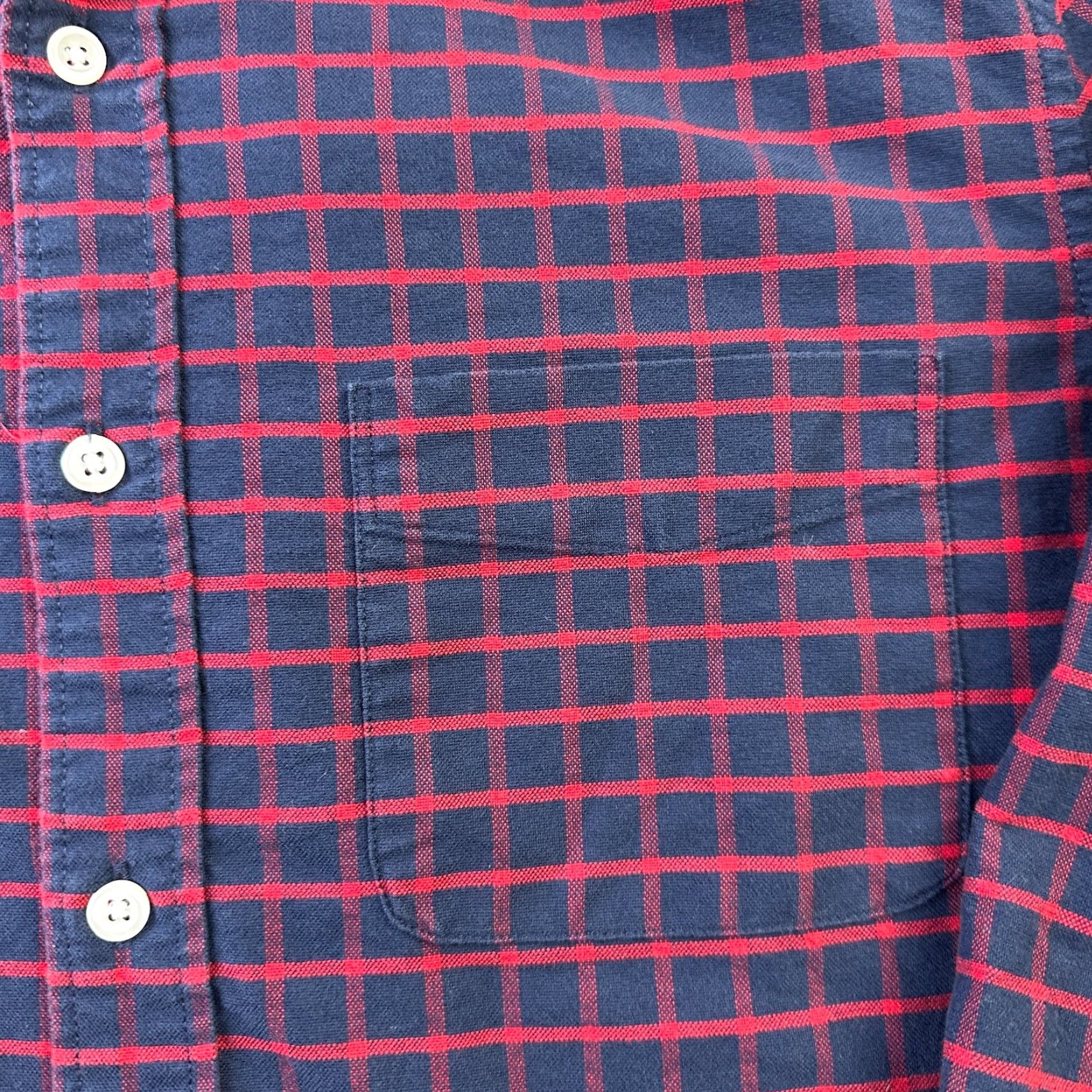 J.Crew J Crew Shirt Mens Medium Red Blue Plaid Button Up Flex Offord Size US M / EU 48-50 / 2 - 4 Thumbnail