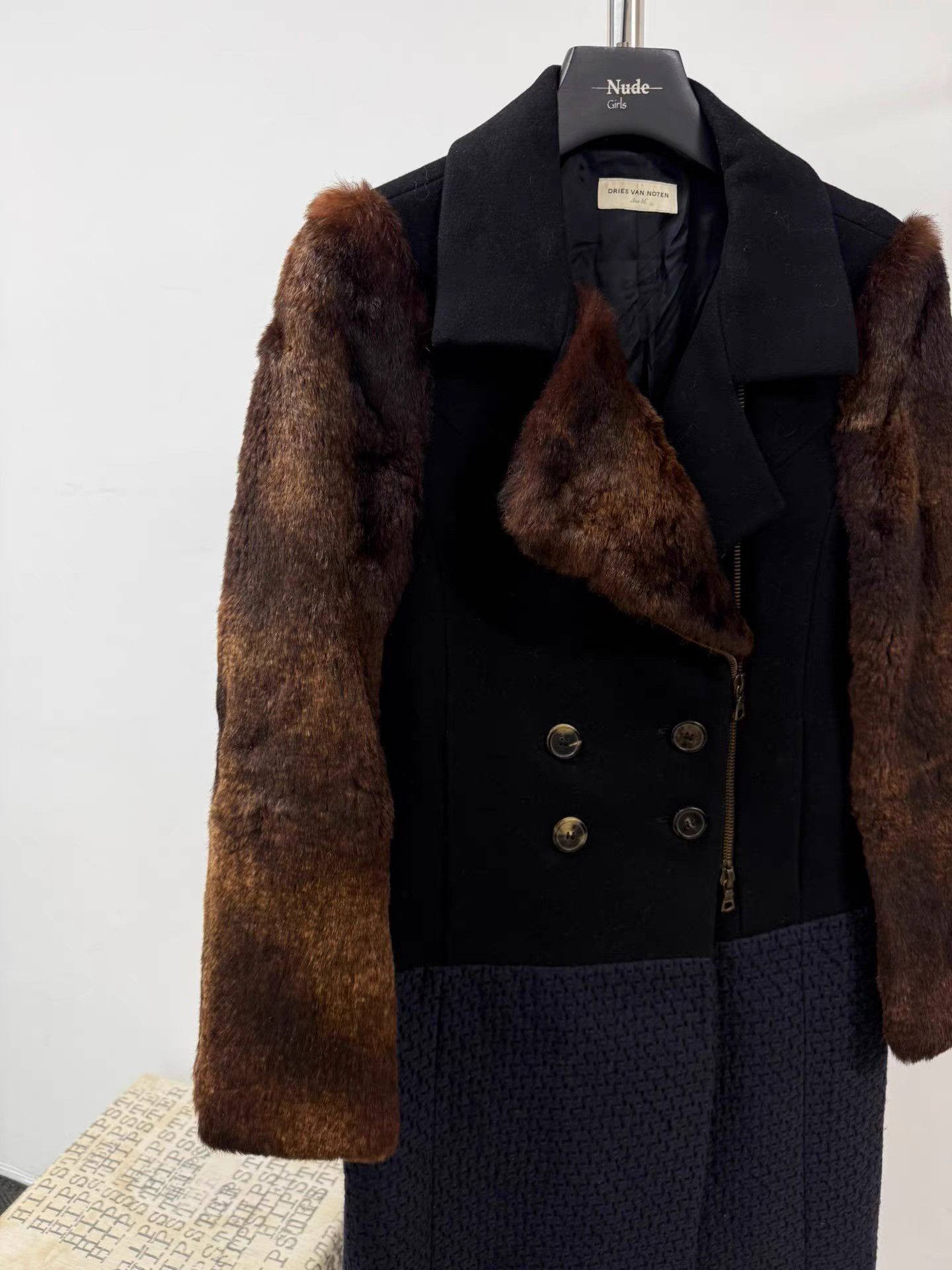 Dries Van Noten Dries van noten Rabbit Fur Paneled Coat K20 Size XS / US 0-2 / IT 36-38 - 3 Thumbnail