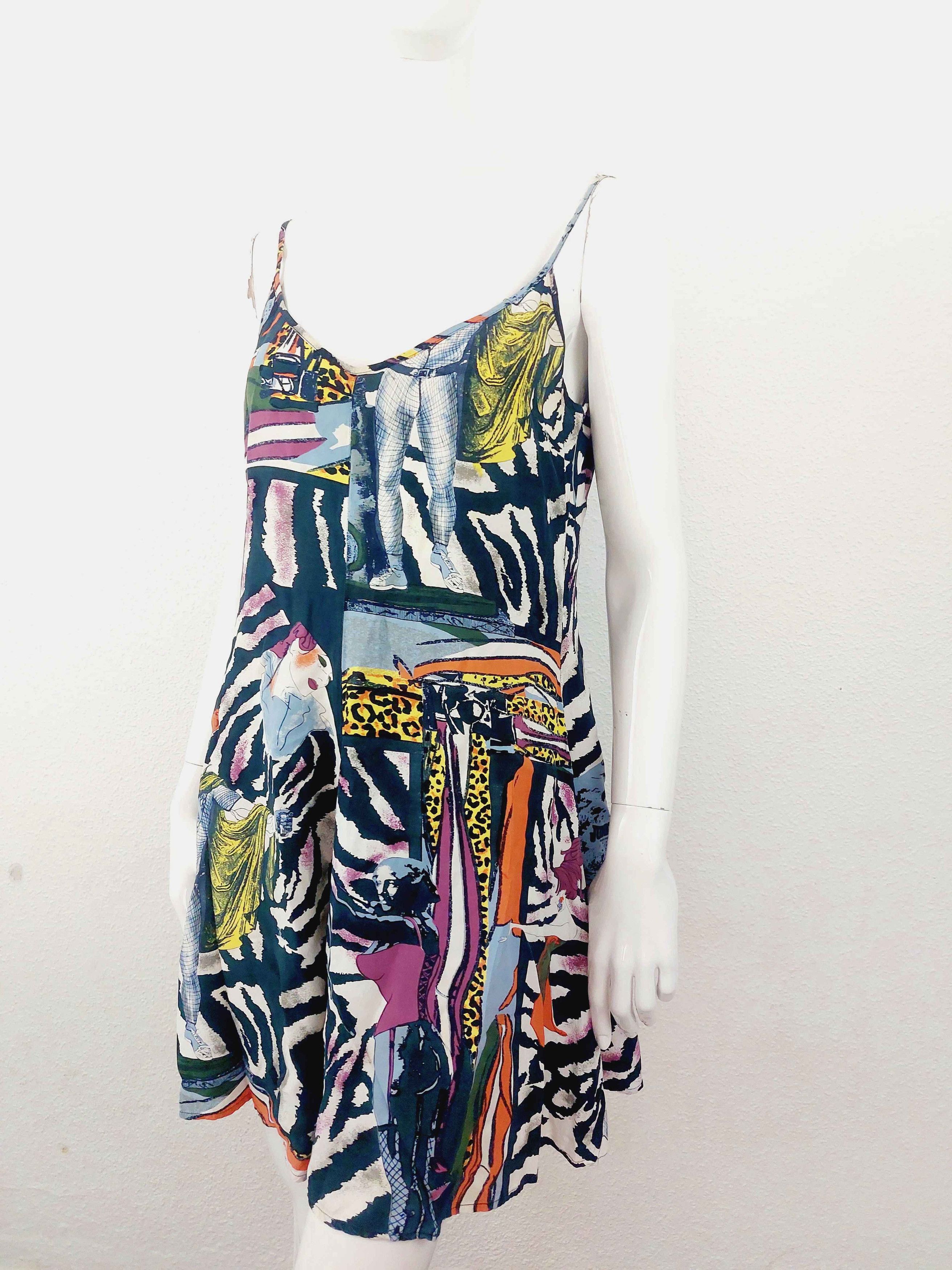 Jean Paul Gaultier Jean Paul Gaultier Cartoon Pop Art Zebra Mini Dress Size M / US 6-8 / IT 42-44 - 3 Thumbnail