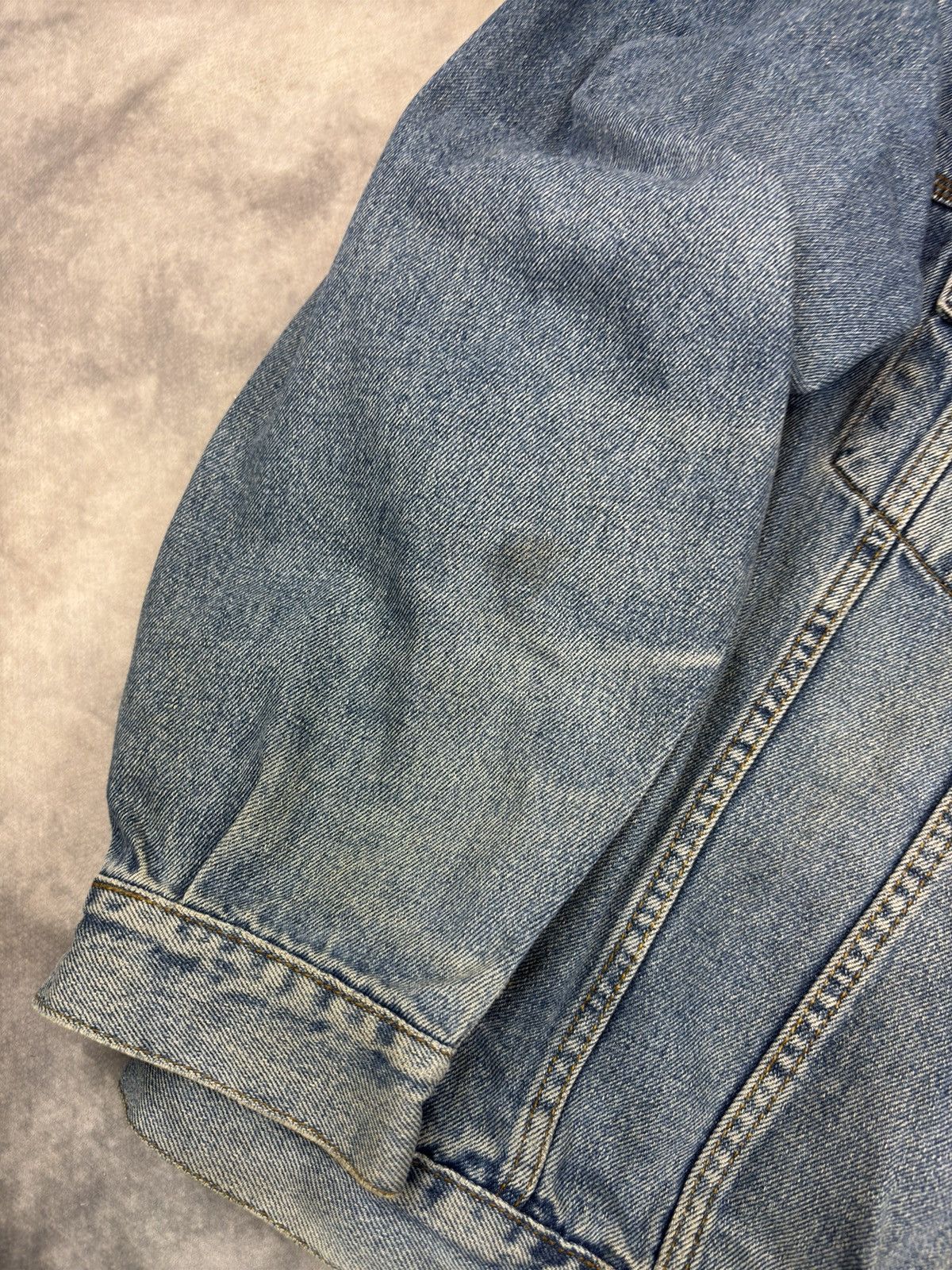 Japanese Brand VINTAGE JEANS JACKET BOXY DISTRESSED TRUCKER FADED Y2K 90S Size US L / EU 52-54 / 3 - 2 Thumbnail