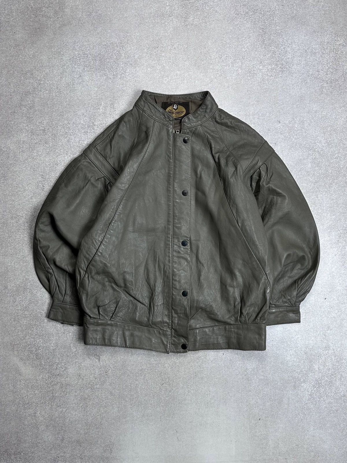 Japanese Brand Vintage Genuine Leather Avantgarde Bomber Jacket M Size M / US 6-8 / IT 42-44 - 1 Thumbnail