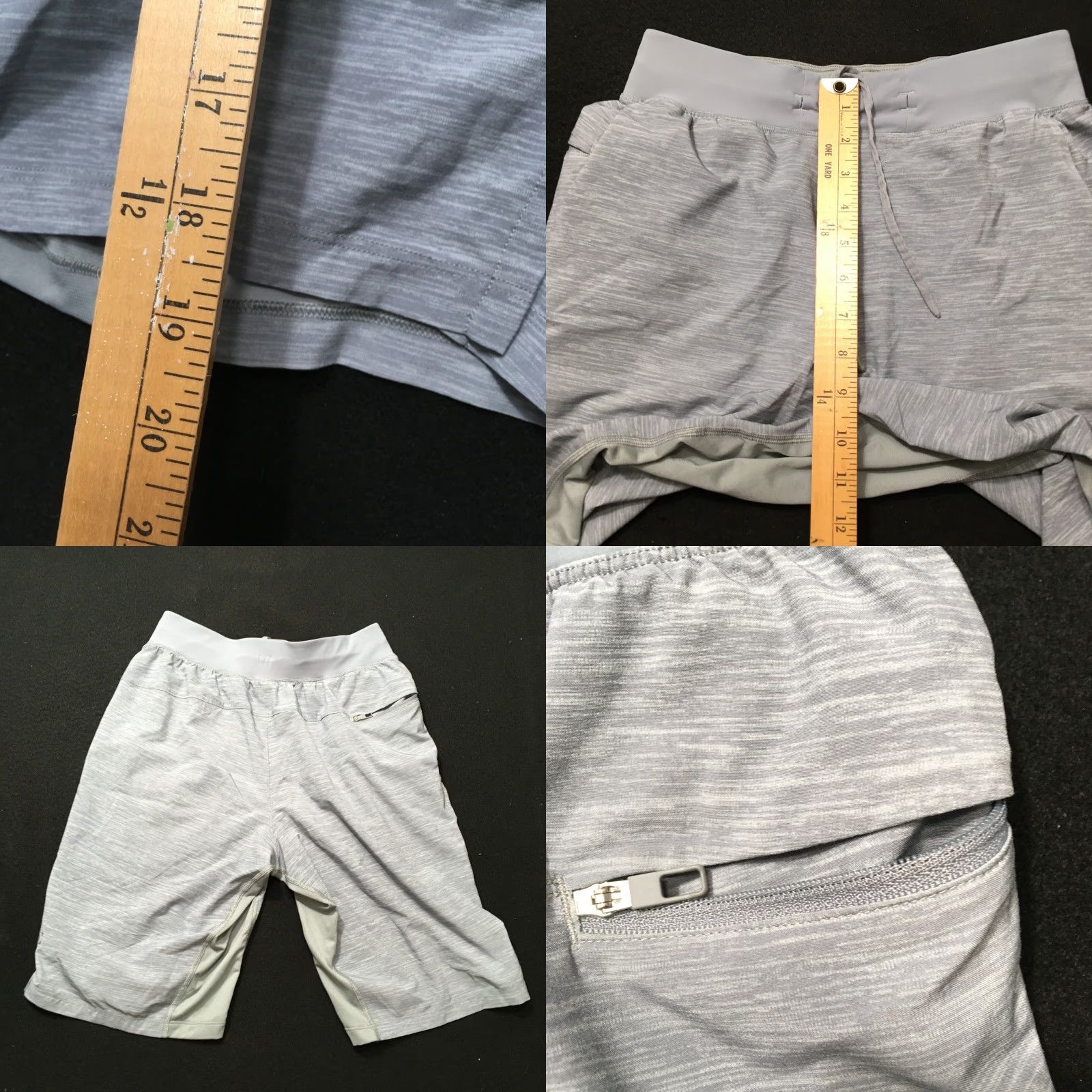 Lululemon VINTAGE Lululemon Men’s Heather Gray Drawstring Bermuda Shorts Adult S Gray Activewear Athletic Breaker Shorts Size US 29 - 8 Thumbnail