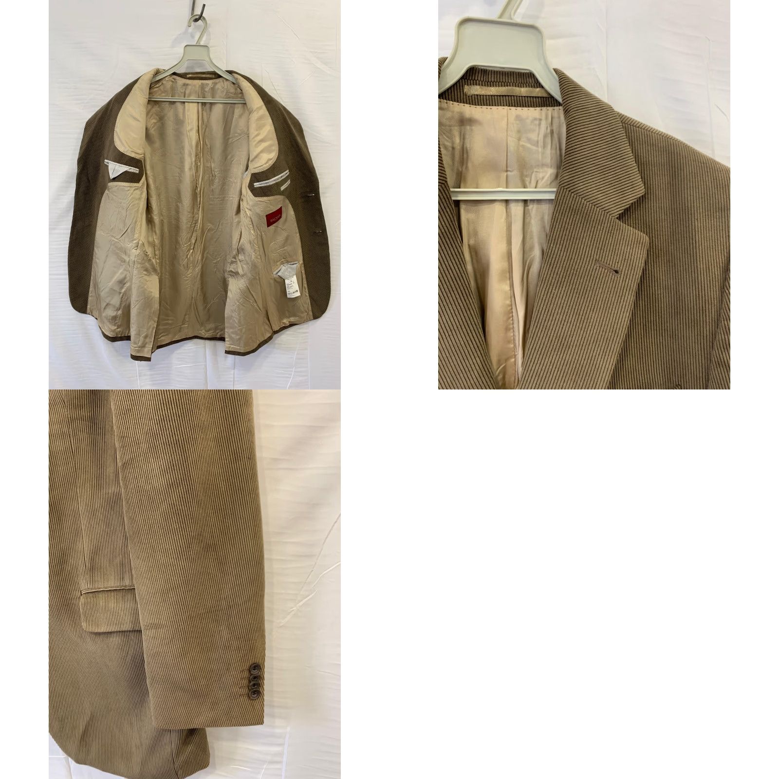 Balmain Balmain Paris Blazer Men Corduroy Brown M IT 48 Wool? (corduroy) Luxury vintage? Size 40R - 8 Thumbnail