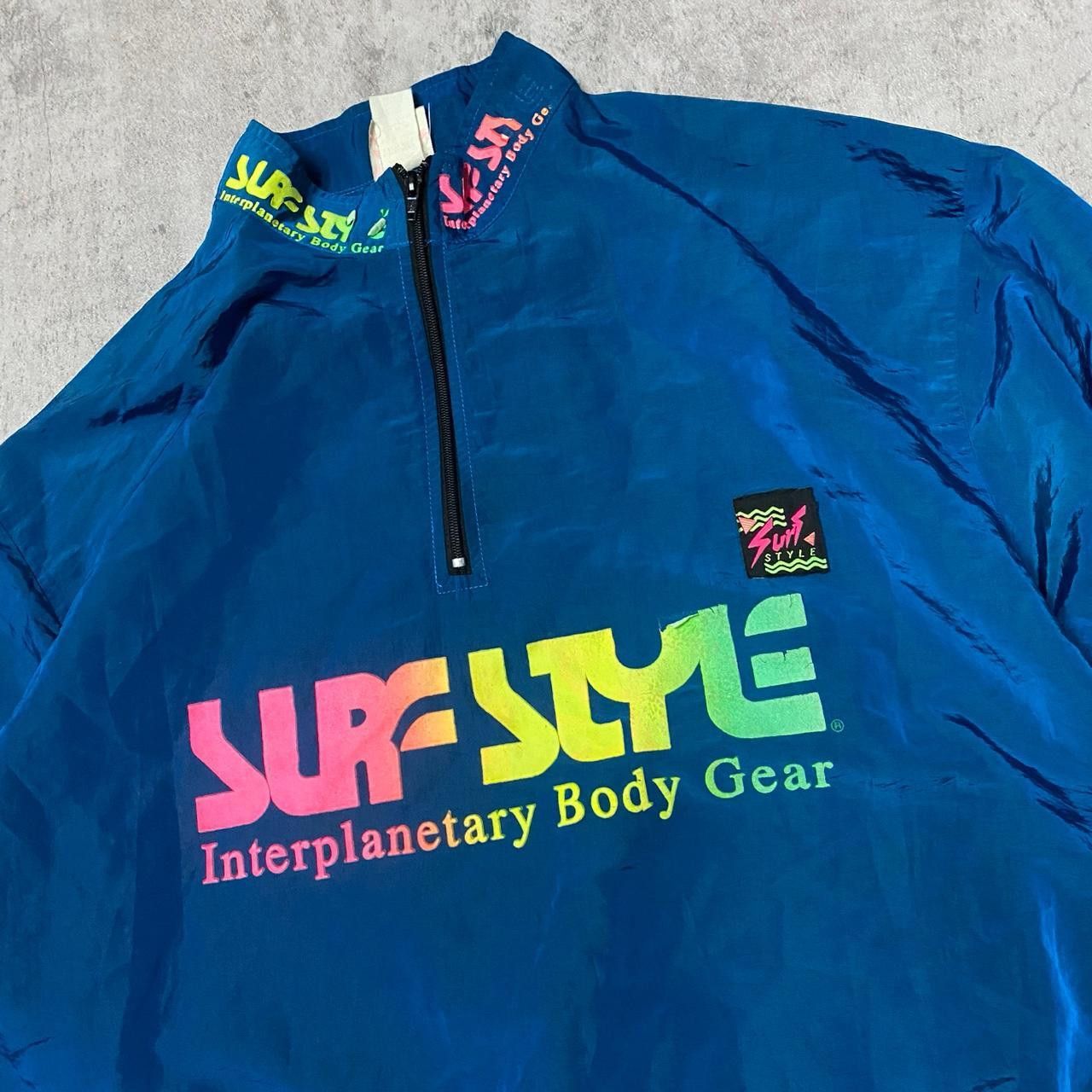 Other 90s Surf Style blue windbreaker jacket jacket Size US L / EU 52-54 / 3 - 2 Thumbnail
