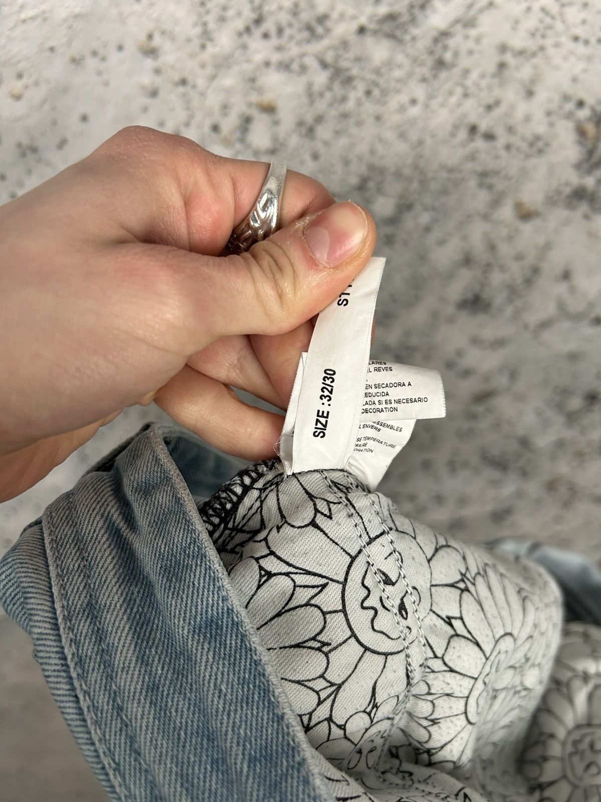 Other Vintage Light Stone Wash Denim Pants Baggy Skateboarding Size US 32 / EU 48 - 8 Thumbnail