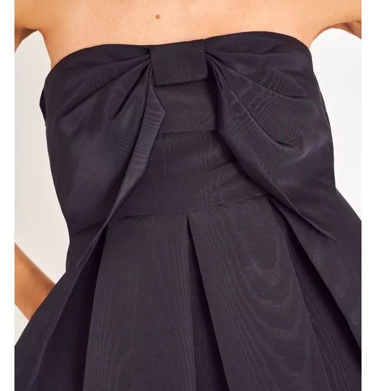 LoveShackFancy LoveShackFancy Kerrigan Bow Top Strapless Minidress black 12 Size XL / US 12-14 / IT 48-50 - 3 Thumbnail