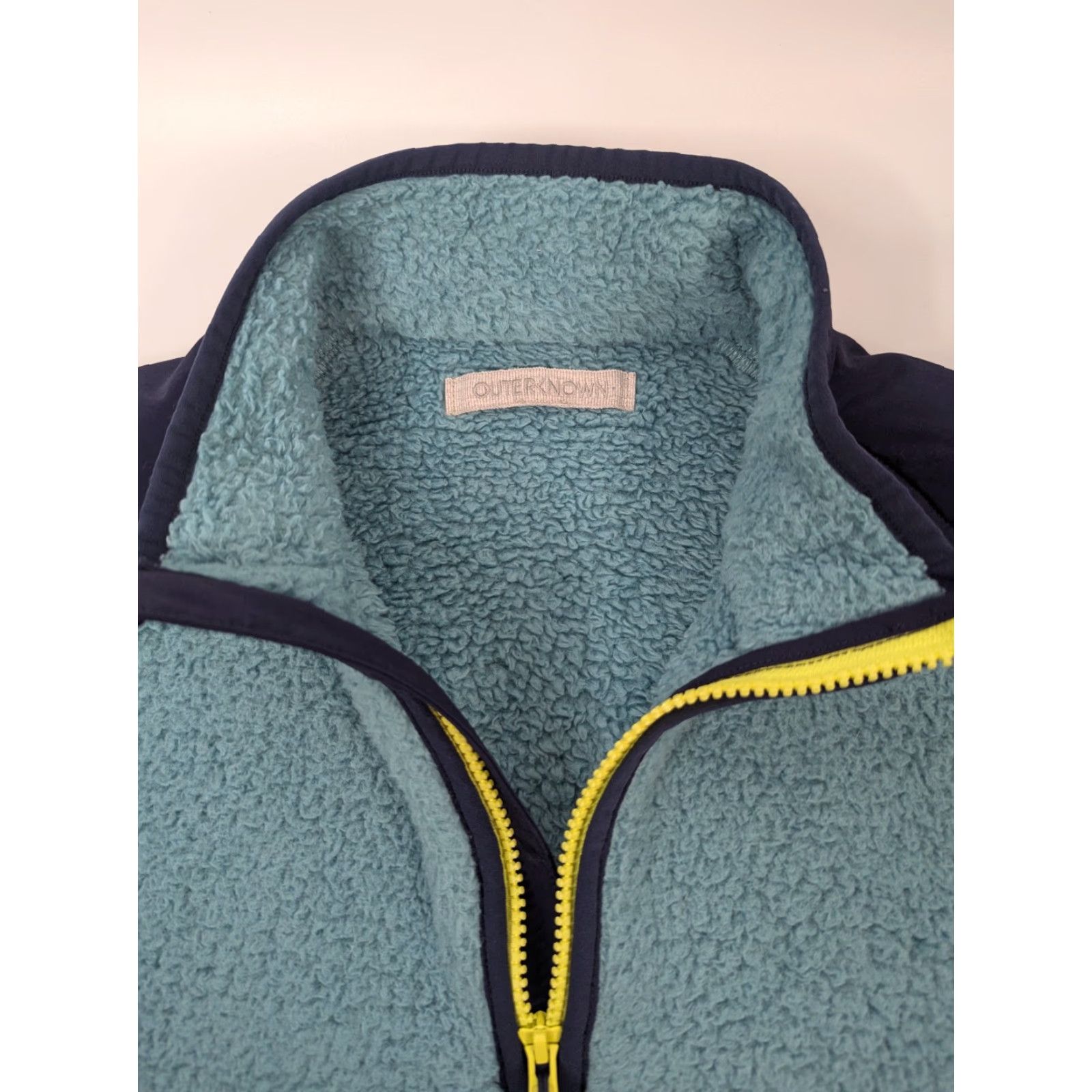 Outerknown Outerknown Skyline 1/4 Zip Sweater Men's M Blue Fleece Pullover Size US M / EU 48-50 / 2 - 7 Thumbnail