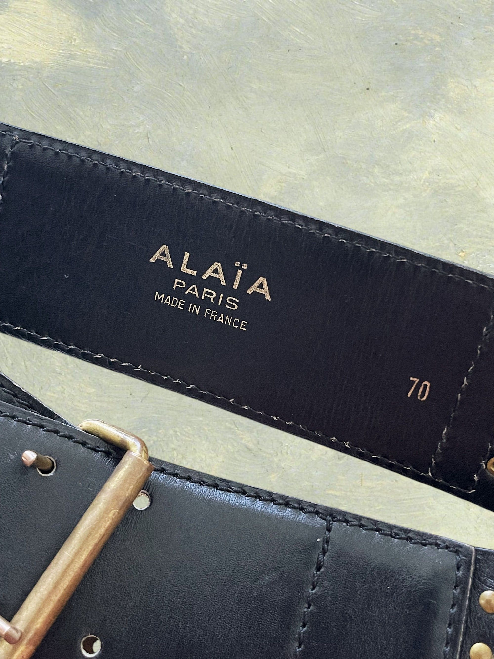 Alaia Alaïa black leather corset belt 1990 Size ONE SIZE - 2 Thumbnail