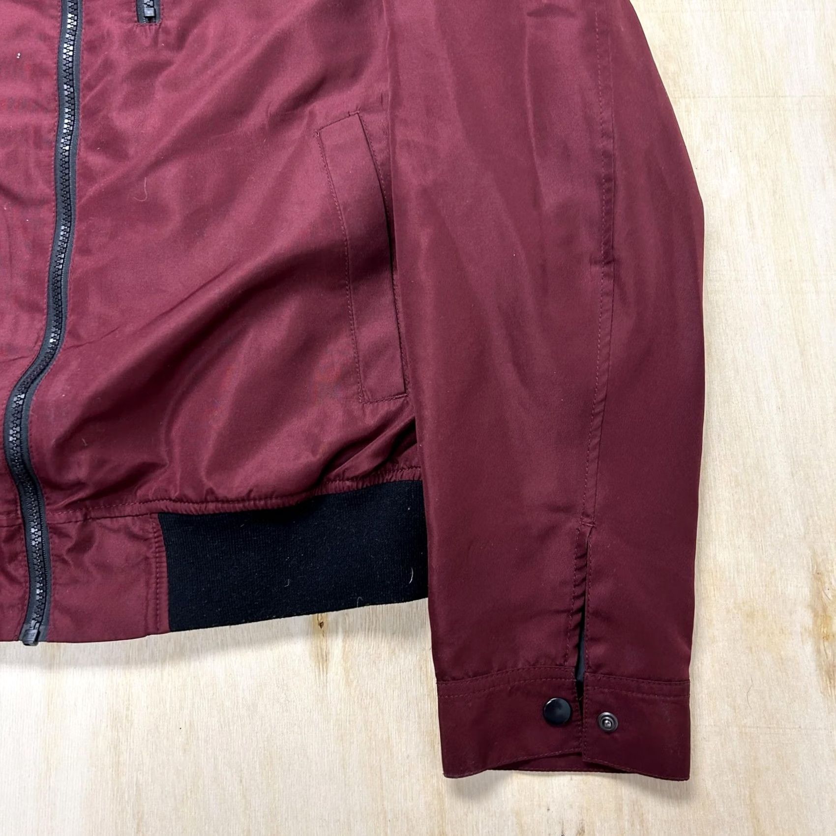 Asos ASOS Jacket Mens Large Red Bomber Full Zip Lined Pocket Lightweight Polyester Size US L / EU 52-54 / 3 - 2 Thumbnail