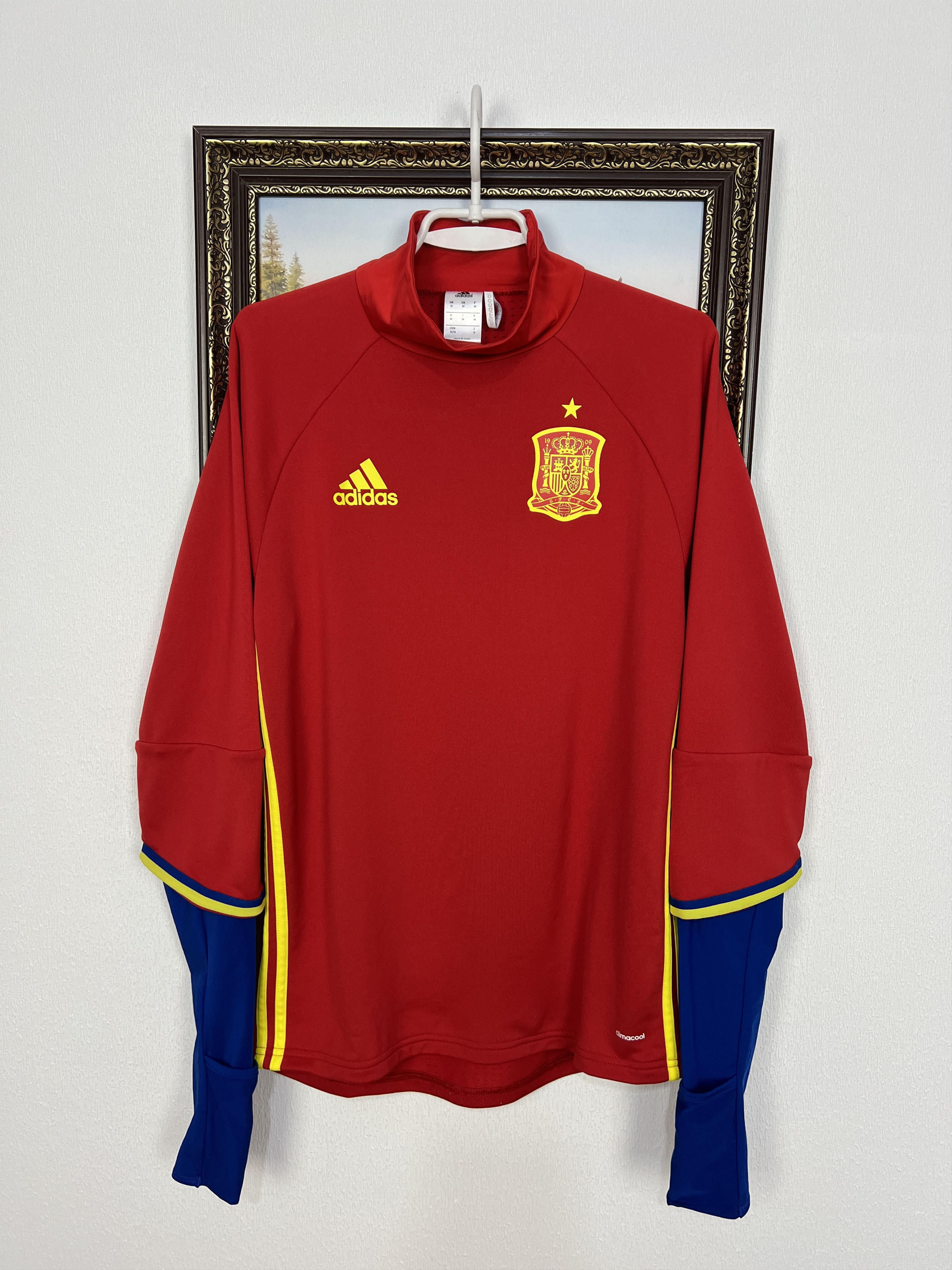 Adidas Adidas Spain Football Train Sweatshirt Soccer Track Top Size US M / EU 48-50 / 2 - 1 Thumbnail