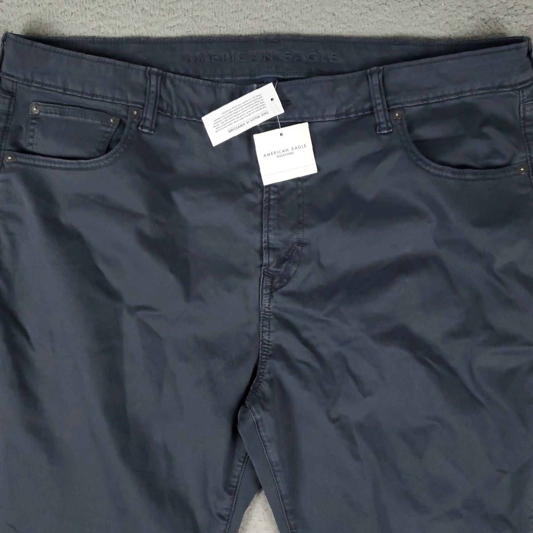 American Eagle Outfitters American Eagle Outfitters Pants 5-Pocket Flat Front Chino Mens 40 Blue/Grey Size US 40 / EU 56 - 2 Thumbnail