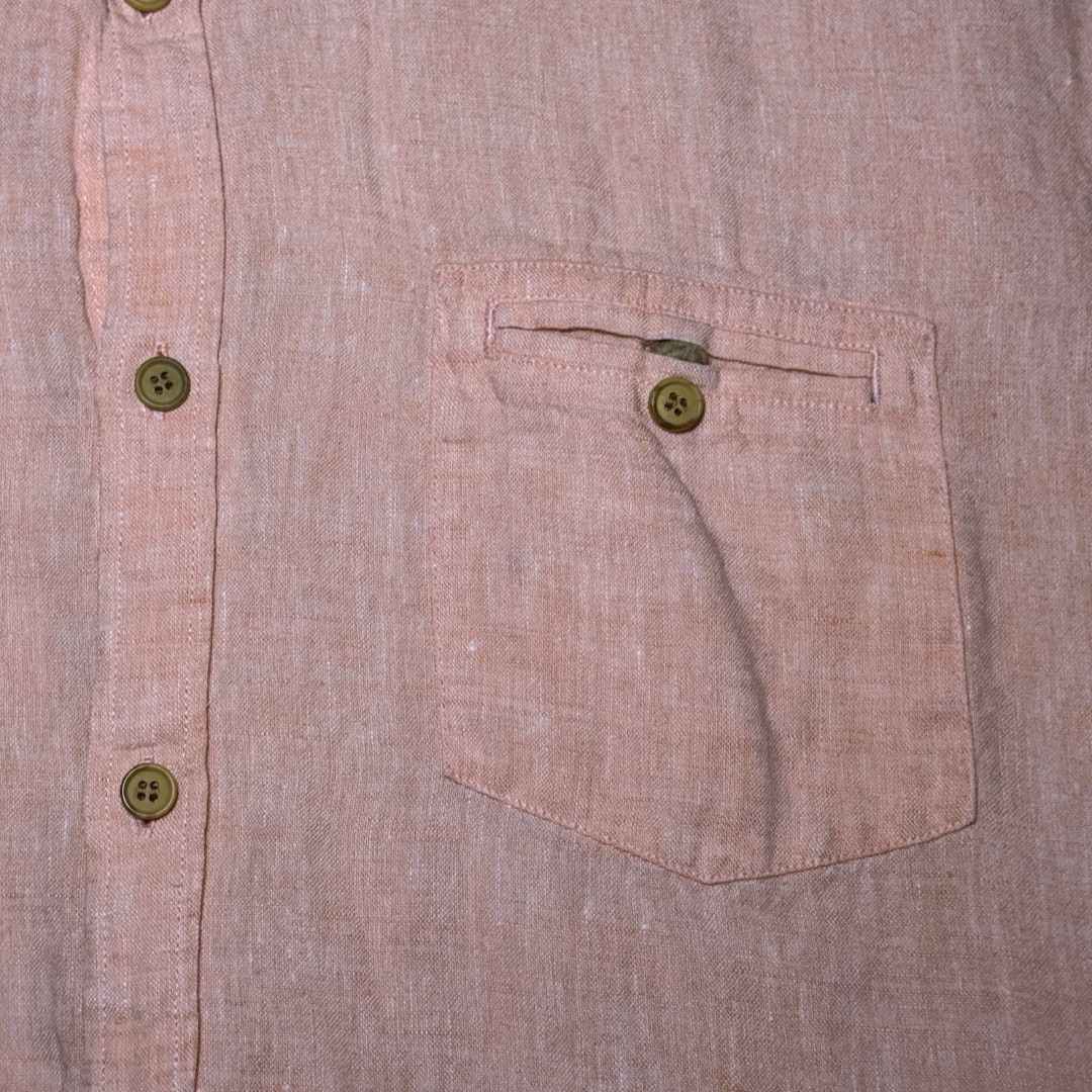 Other Baird McNutt Linen Murano Mens Pink SS Button Up Large Size US L / EU 52-54 / 3 - 4 Thumbnail