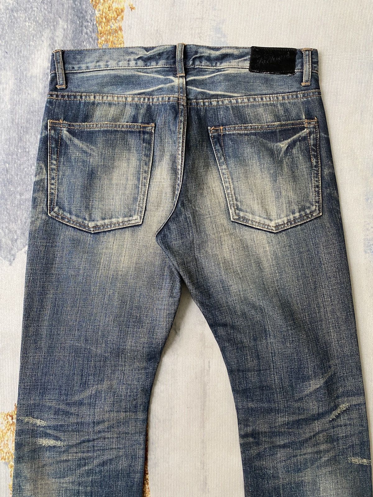 JACKROSE Jack Rose Japan Blue Faded Rusty Claw Marks Denim Size US 32 / EU 48 - 12 Thumbnail
