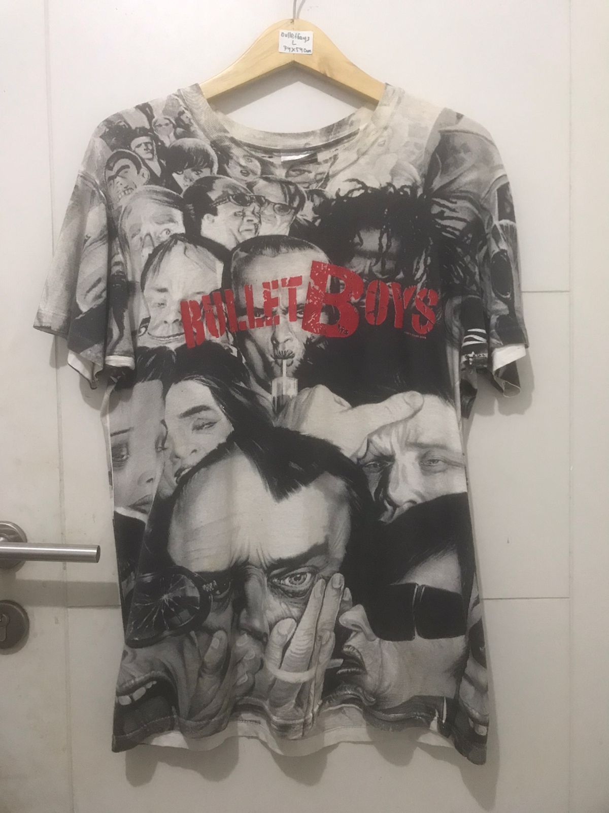 Band Tees × Vintage RARE! AOP BULLETBOYS 90`S Vintage Band Tee Full Print Size US L / EU 52-54 / 3 - 1 Thumbnail