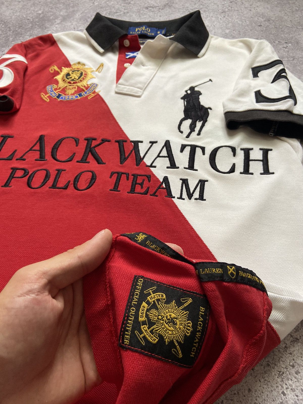 Polo Ralph Lauren Polo Ralph Lauren Blackwatch Polo Shirt Red Tee Size US S / EU 44-46 / 1 - 3 Thumbnail