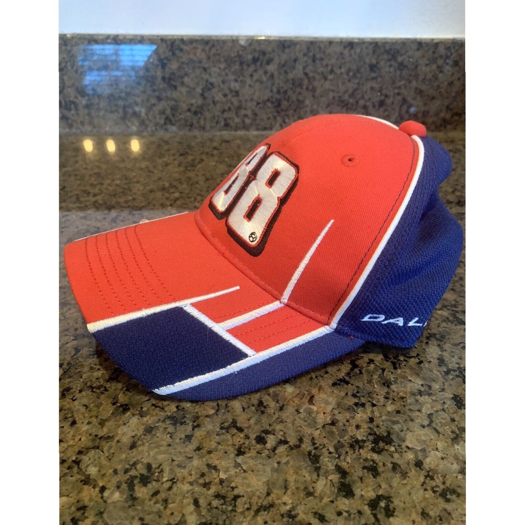 NASCAR Dale Earnhardt Jr Hat Nascar Ballcap Geometric Cotton Canvas One Size Men Red Ballcap Hat Great Condition Size ONE SIZE - 2 Thumbnail