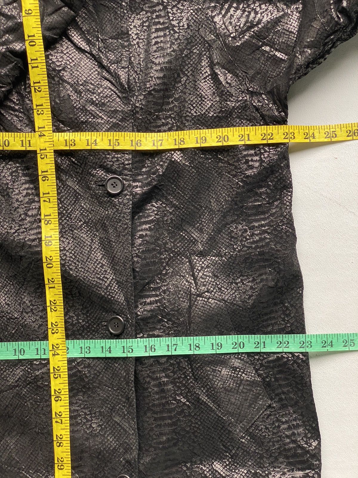 If Six Was Nine × Le Grande Bleu (L.G.B.) Vintage Begedor Italia Leather Trench Coat Jacket Size US XL / EU 56 / 4 - 23 Thumbnail