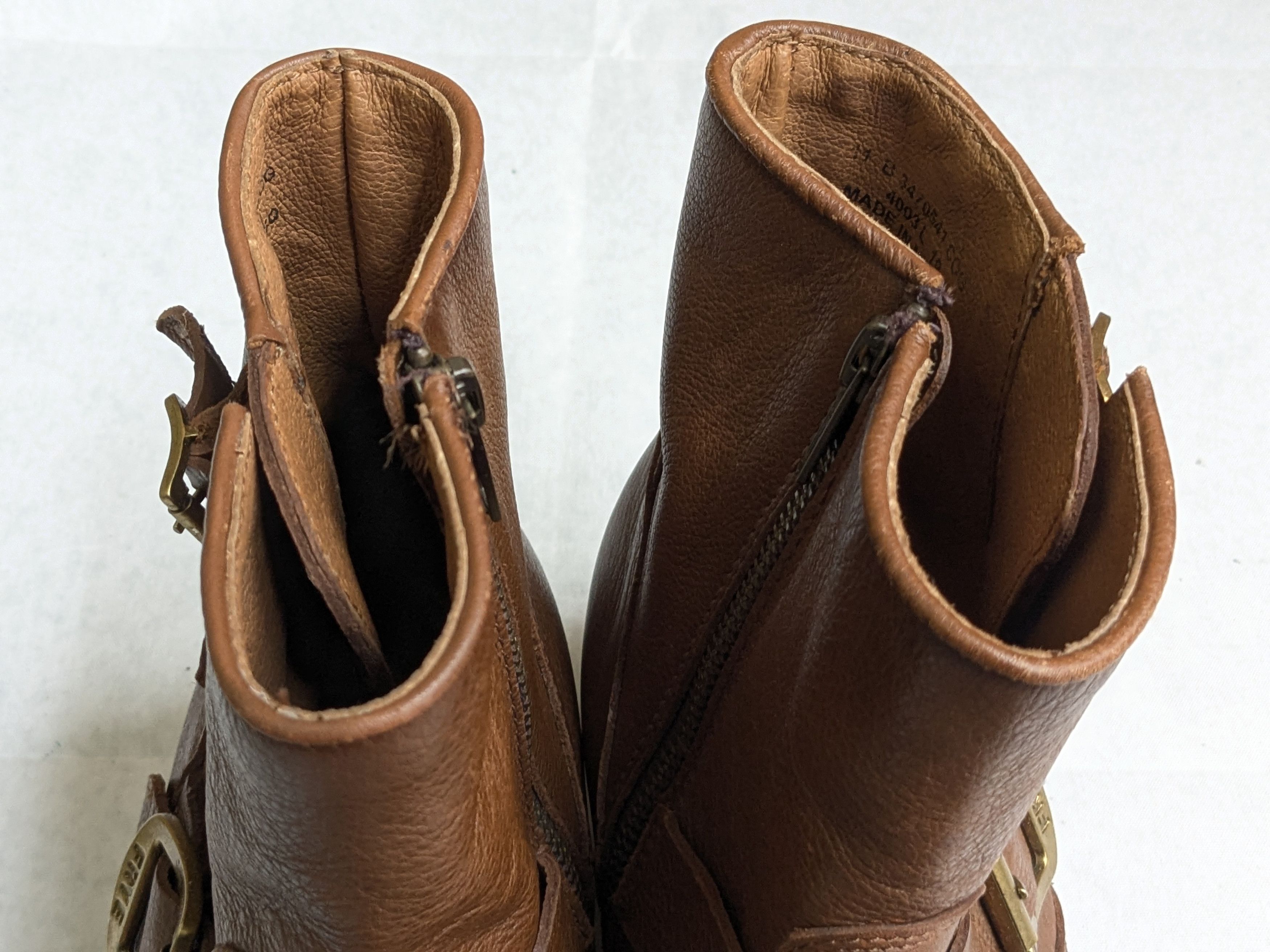 Frye Frye Engineer Boots Brown Leather 9.5 Leather Buckle Size US 9.5 / EU 42-43 - 2 Thumbnail