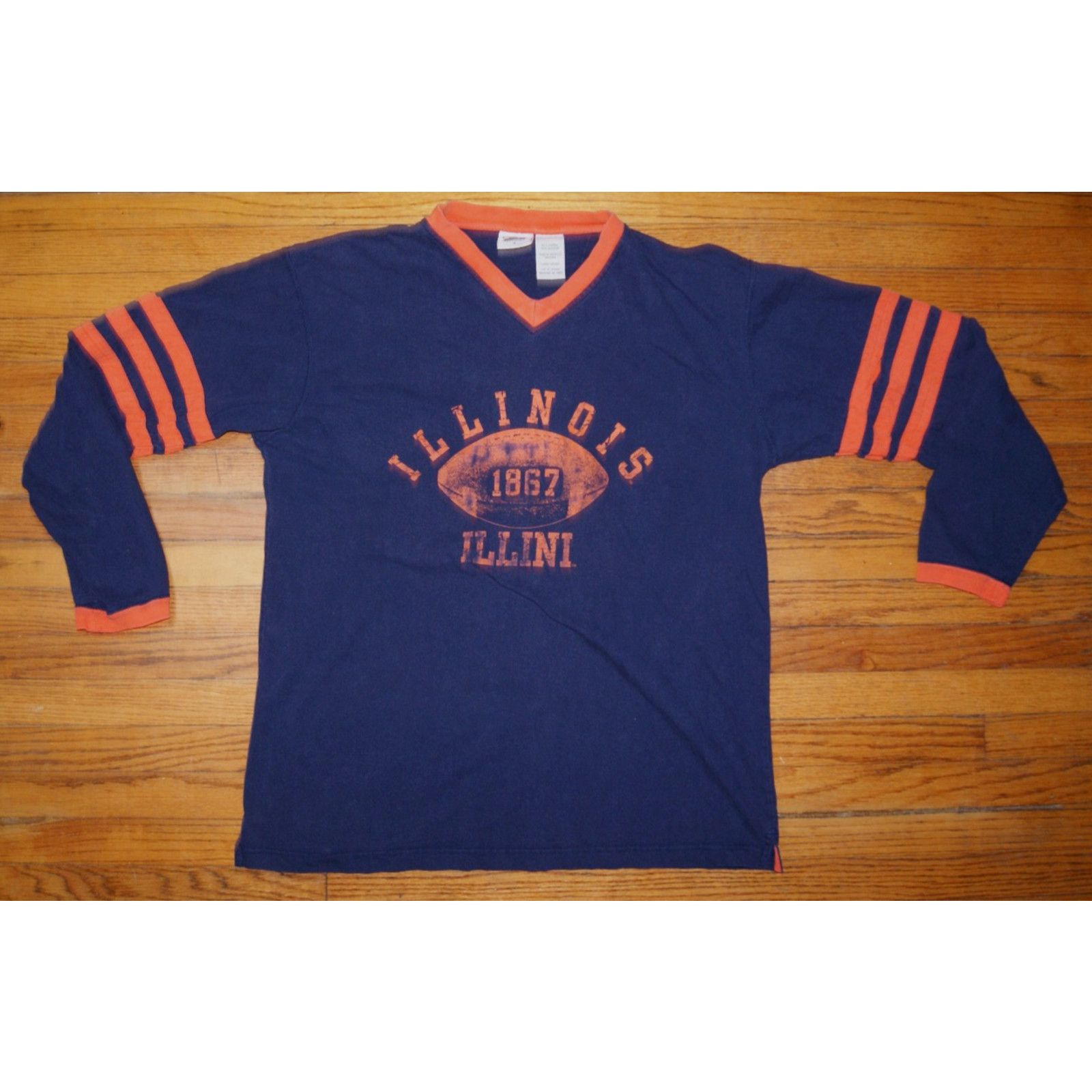 Pro Edge VTG Y2K ILLINOIS FIGHTING ILLINI Chief Football L TShirt Size US L / EU 52-54 / 3 - 3 Thumbnail
