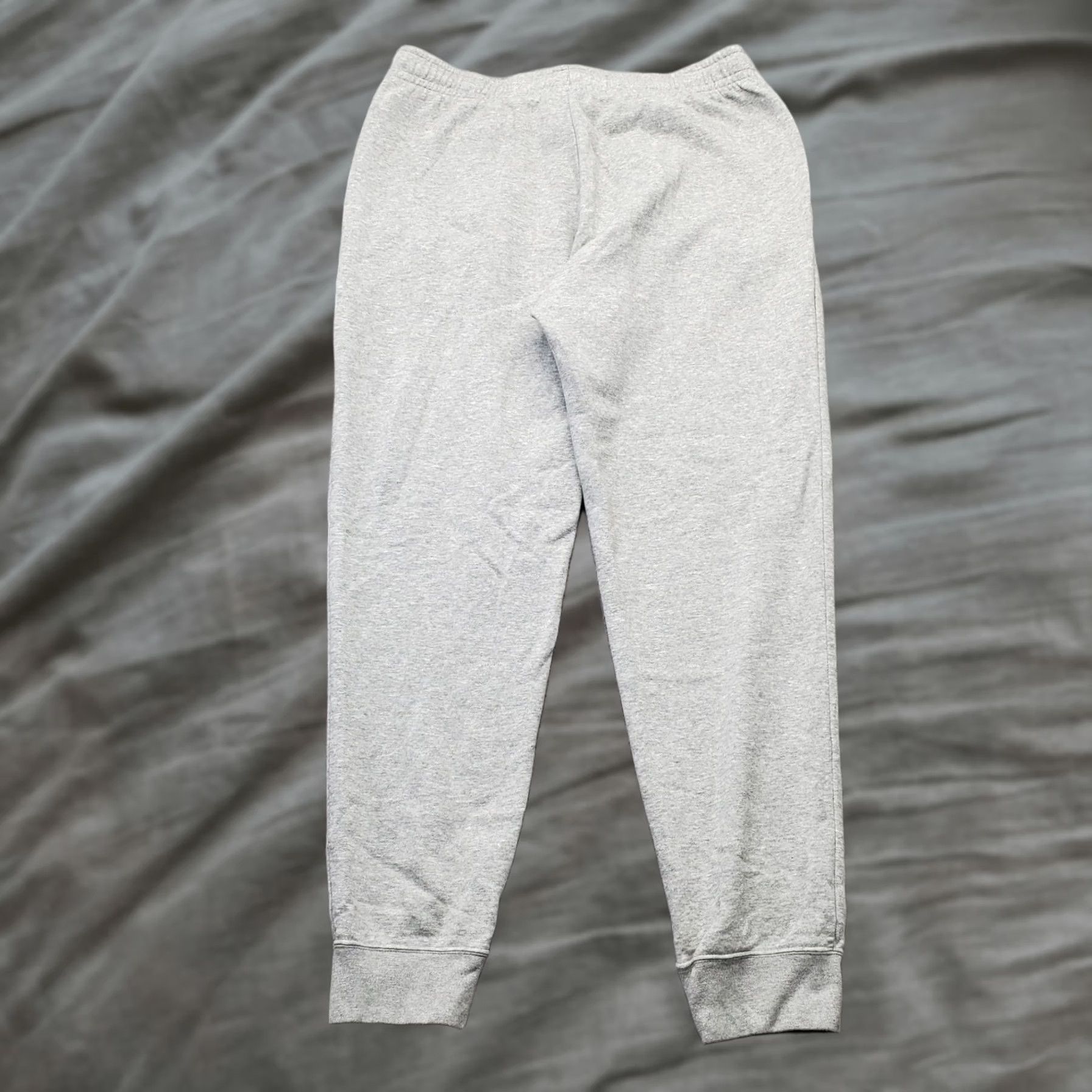 Nike Nike Sportswear Joggers Pants Men L Gray Fleece Lined Drawstring Tapered Leg Causal Activewear Size US 33 - 1 Thumbnail