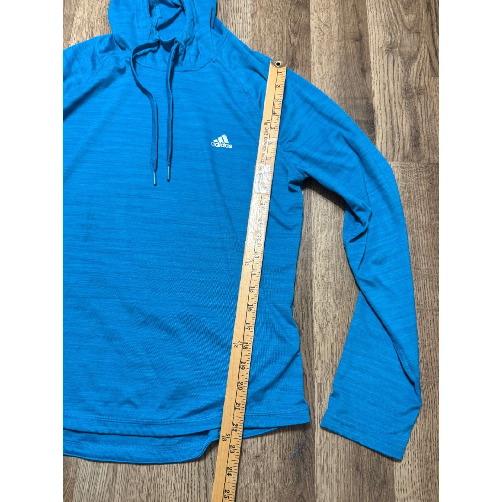 Adidas Adidas Hoodie Womens Large Blue Long Sleeve Pullover Climalite Size L / US 10 / IT 46 - 7 Thumbnail