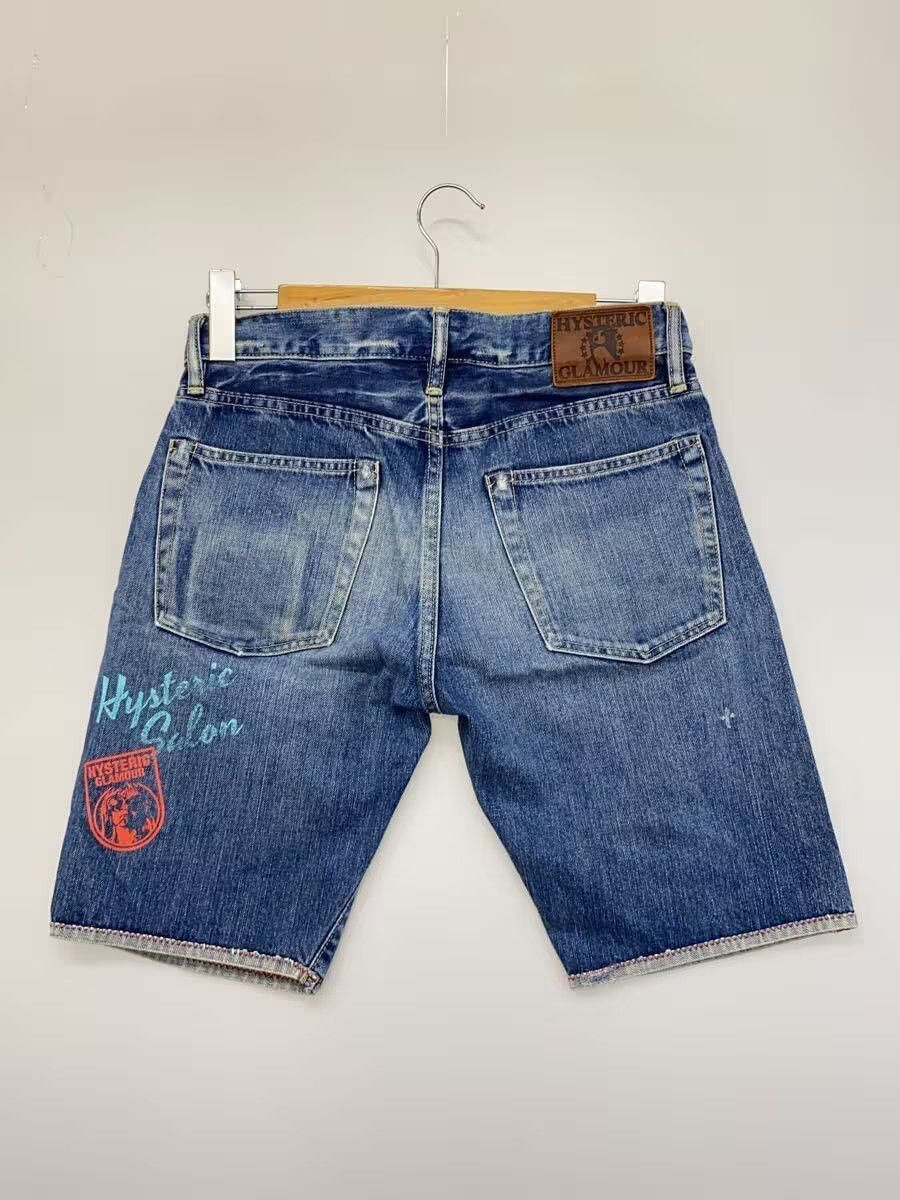 Hysteric Glamour Patchwork Logo Studded Denim Shorts Size US 29 - 2 Thumbnail