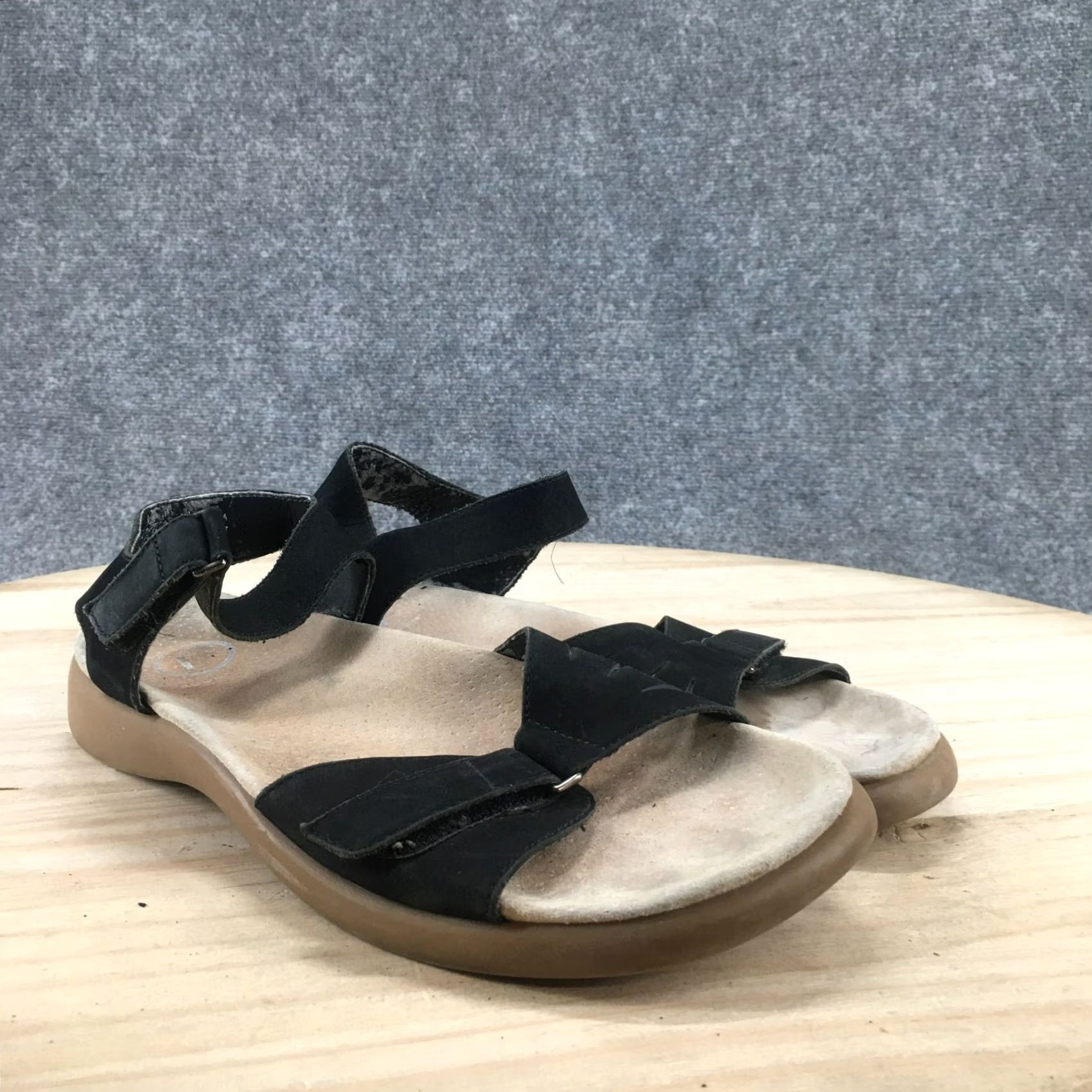 Rockport Rockport Sandals Womens 8 M Ankle Straps Black Open Toe Comfort Wedge Casual Size US 8 / IT 38 - 3 Thumbnail
