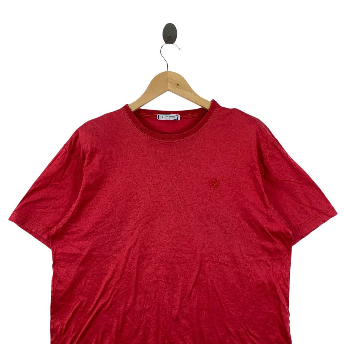 Yves Saint Laurent Vintage 90s YVES SAINT LAURENT Ysl Small Embroidered Tshirt Size US M / EU 48-50 / 2 - 2 Thumbnail